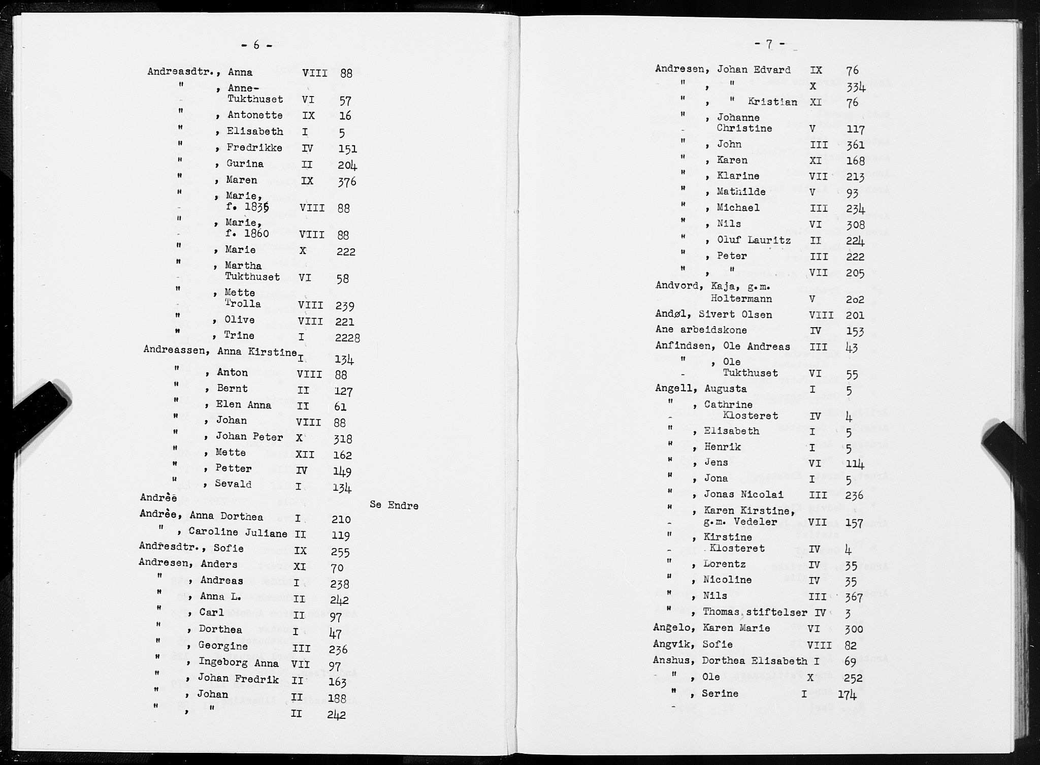 SAT, 1875 census for 1601 Trondheim, 1875, p. 6-7