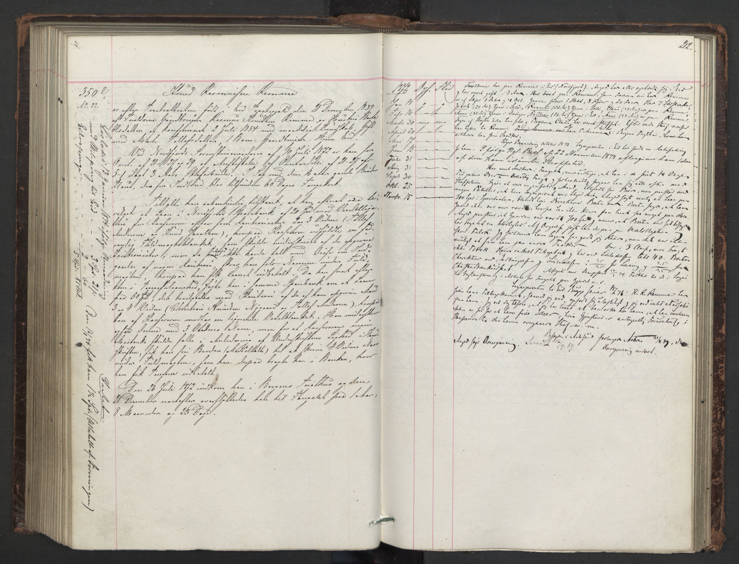 Botsfengslet, AV/RA-S-1539/D/Db/Dbb/L0014: 137e - 437e, 1871-1873, p. 212