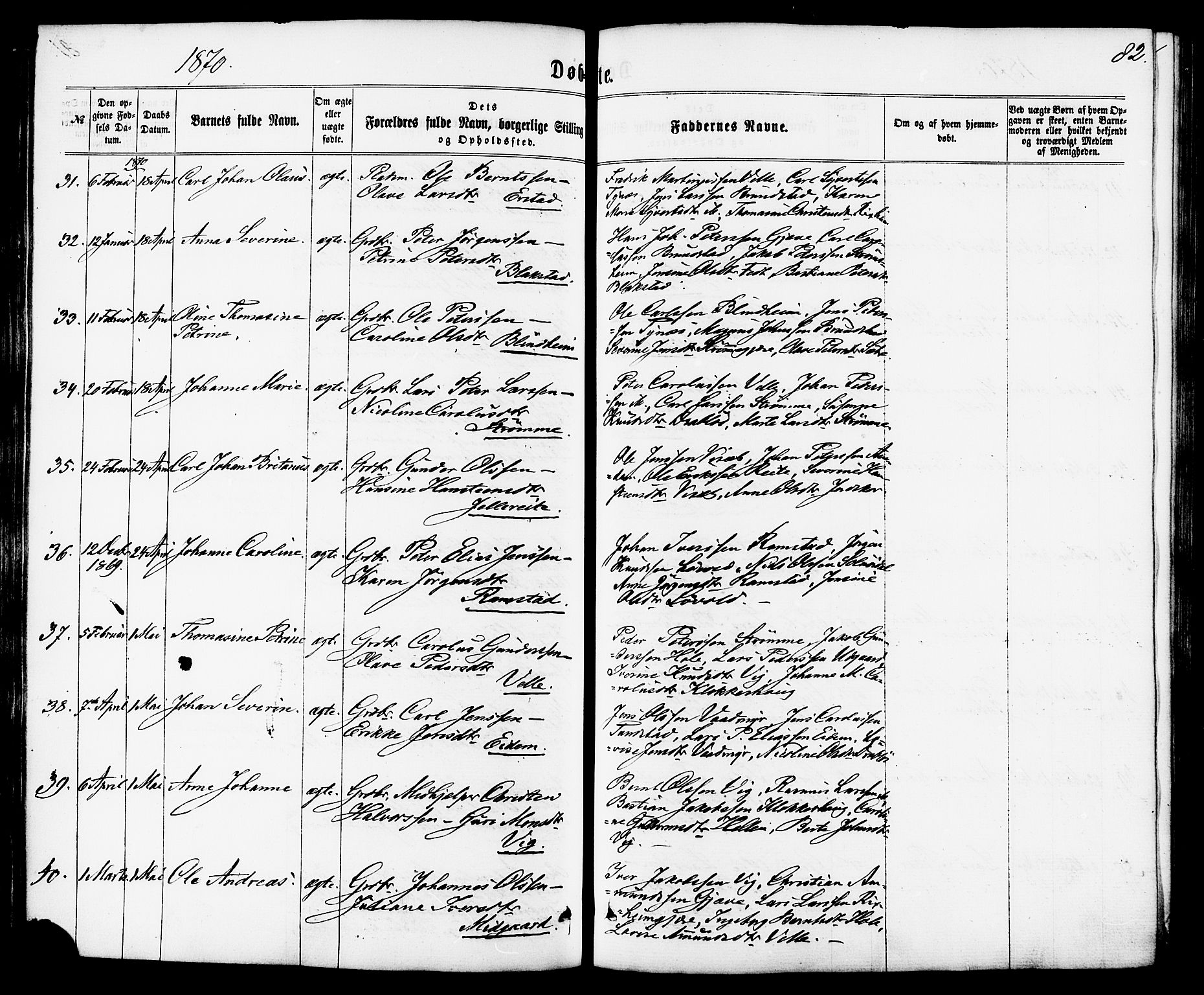 Ministerialprotokoller, klokkerbøker og fødselsregistre - Møre og Romsdal, AV/SAT-A-1454/522/L0314: Parish register (official) no. 522A09, 1863-1877, p. 82