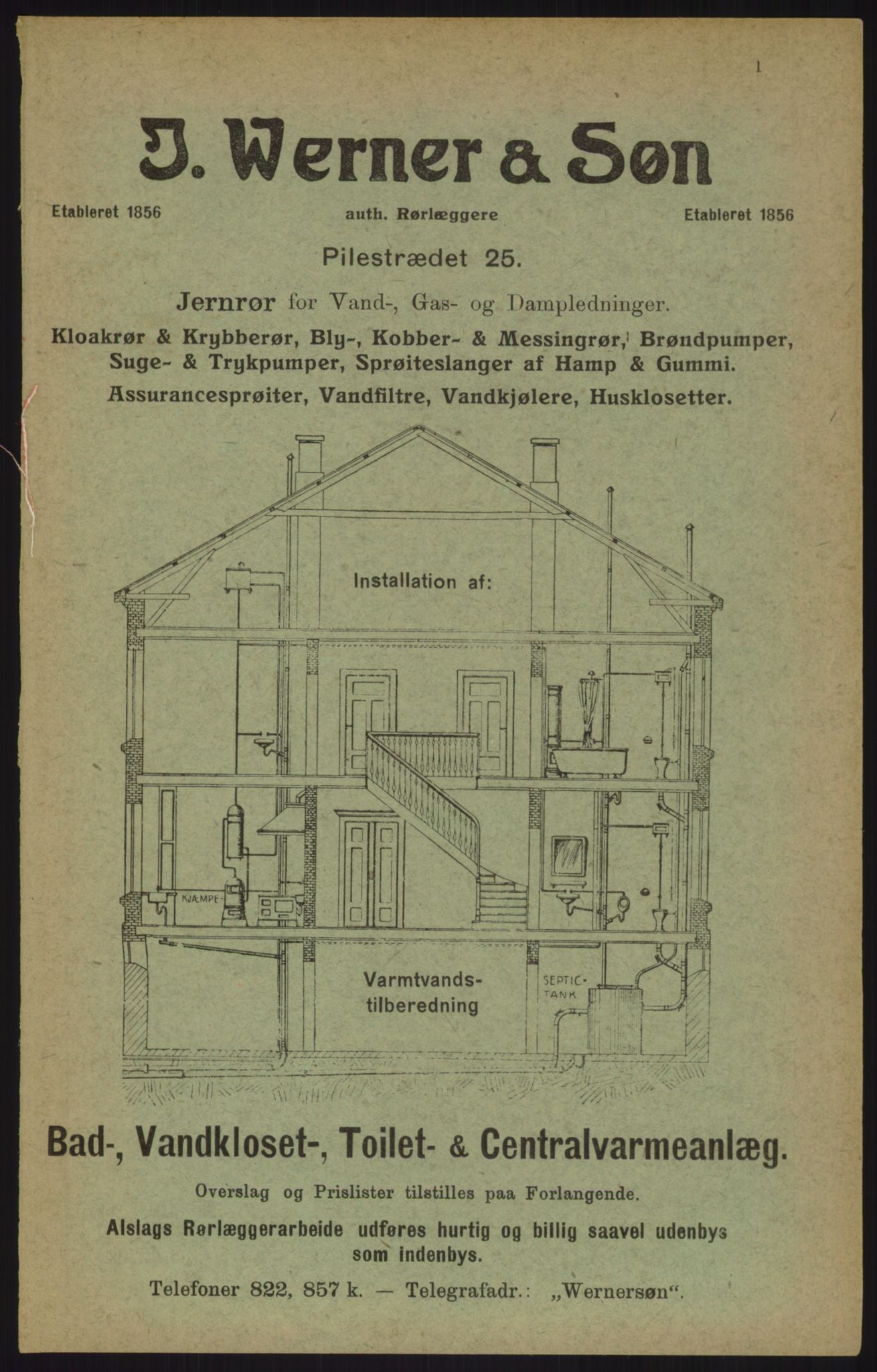 Kristiania/Oslo adressebok, PUBL/-, 1915, p. 1