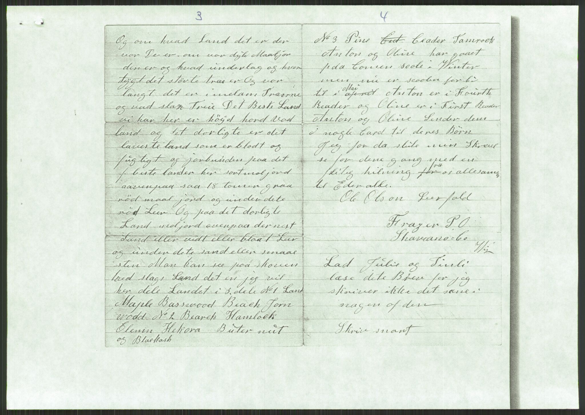 Samlinger til kildeutgivelse, Amerikabrevene, RA/EA-4057/F/L0034: Innlån fra Nord-Trøndelag, 1838-1914, p. 143