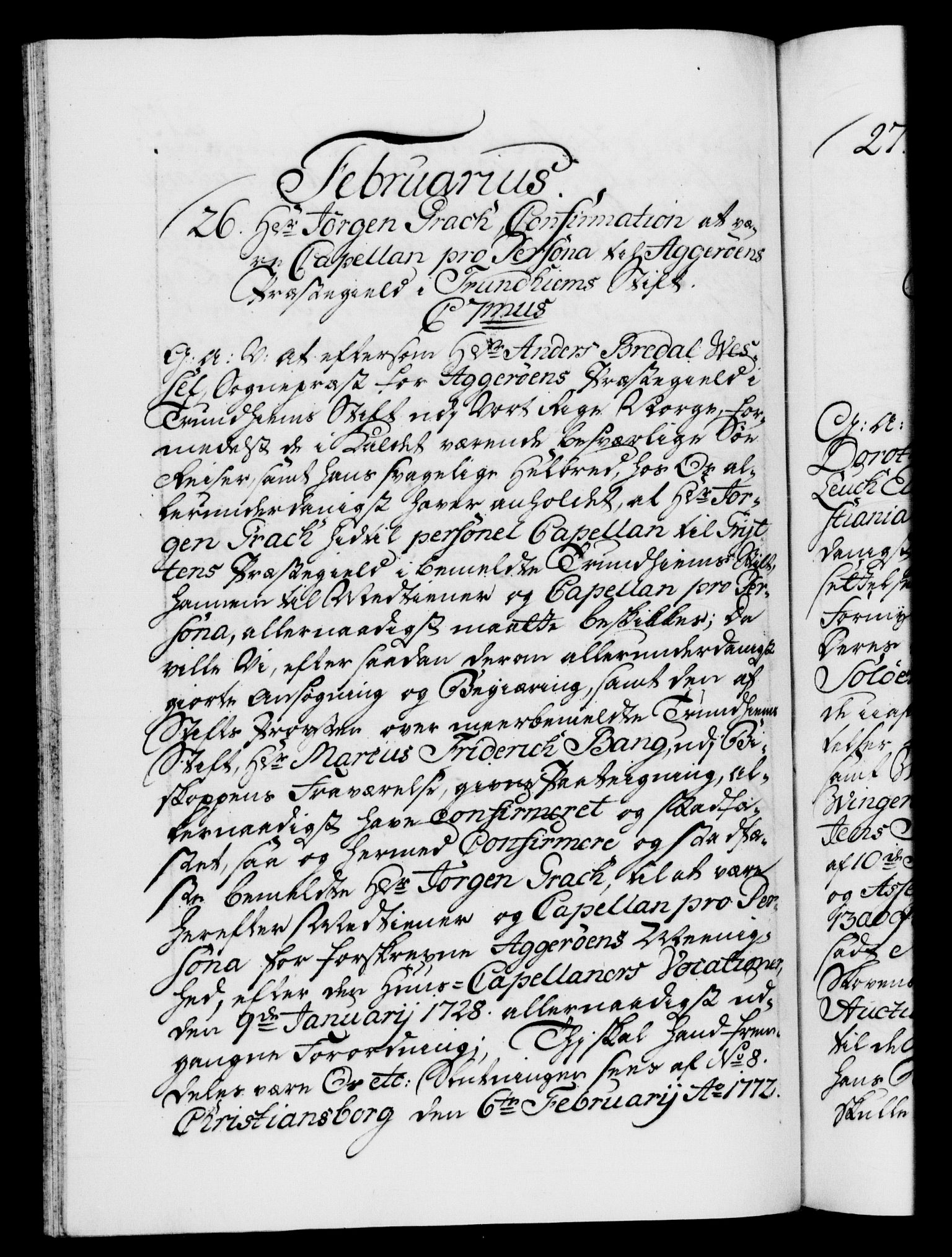 Danske Kanselli 1572-1799, AV/RA-EA-3023/F/Fc/Fca/Fcaa/L0045: Norske registre "Norske eller 3. dept.s åpne brev, 1771-1773, p. 213b