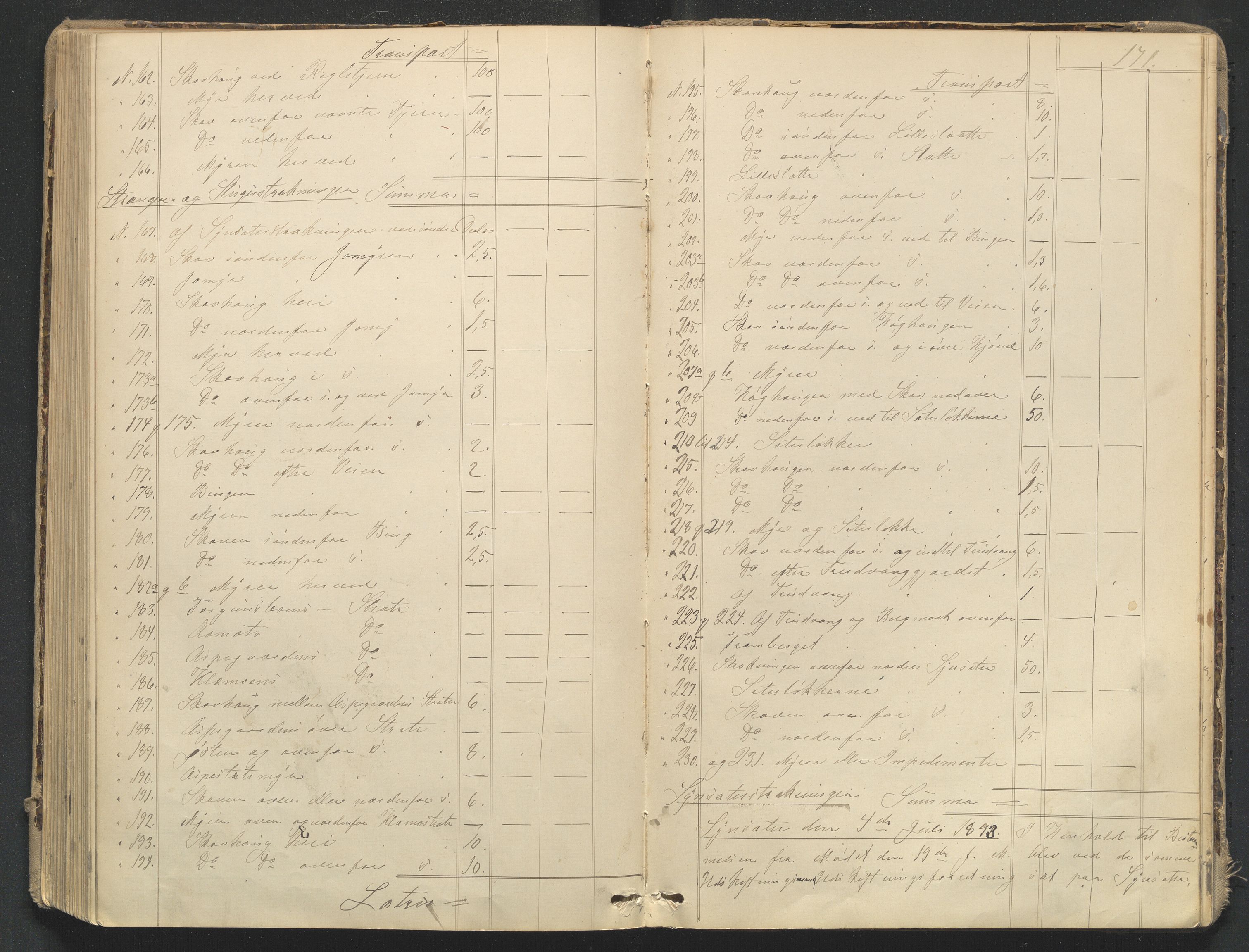 Utskiftningsformannen i Oppland fylke, AV/SAH-JORDSKIFTEO-001/H/Ha/Hag/L0004/0002: Forhandlingsprotokoller / Forhandlingsprotokoll - Valdres, Hadeland og Land, 1889-1894, p. 171