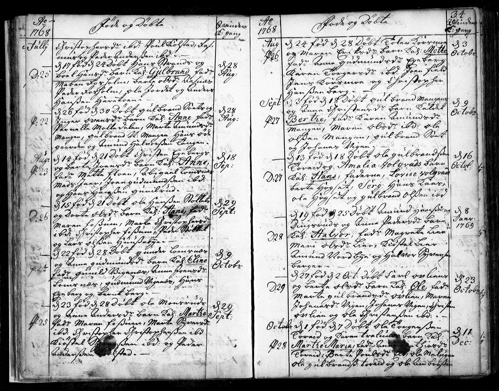 Aurskog prestekontor Kirkebøker, SAO/A-10304a/F/Fa/L0003: Parish register (official) no. I 3, 1767-1807, p. 34