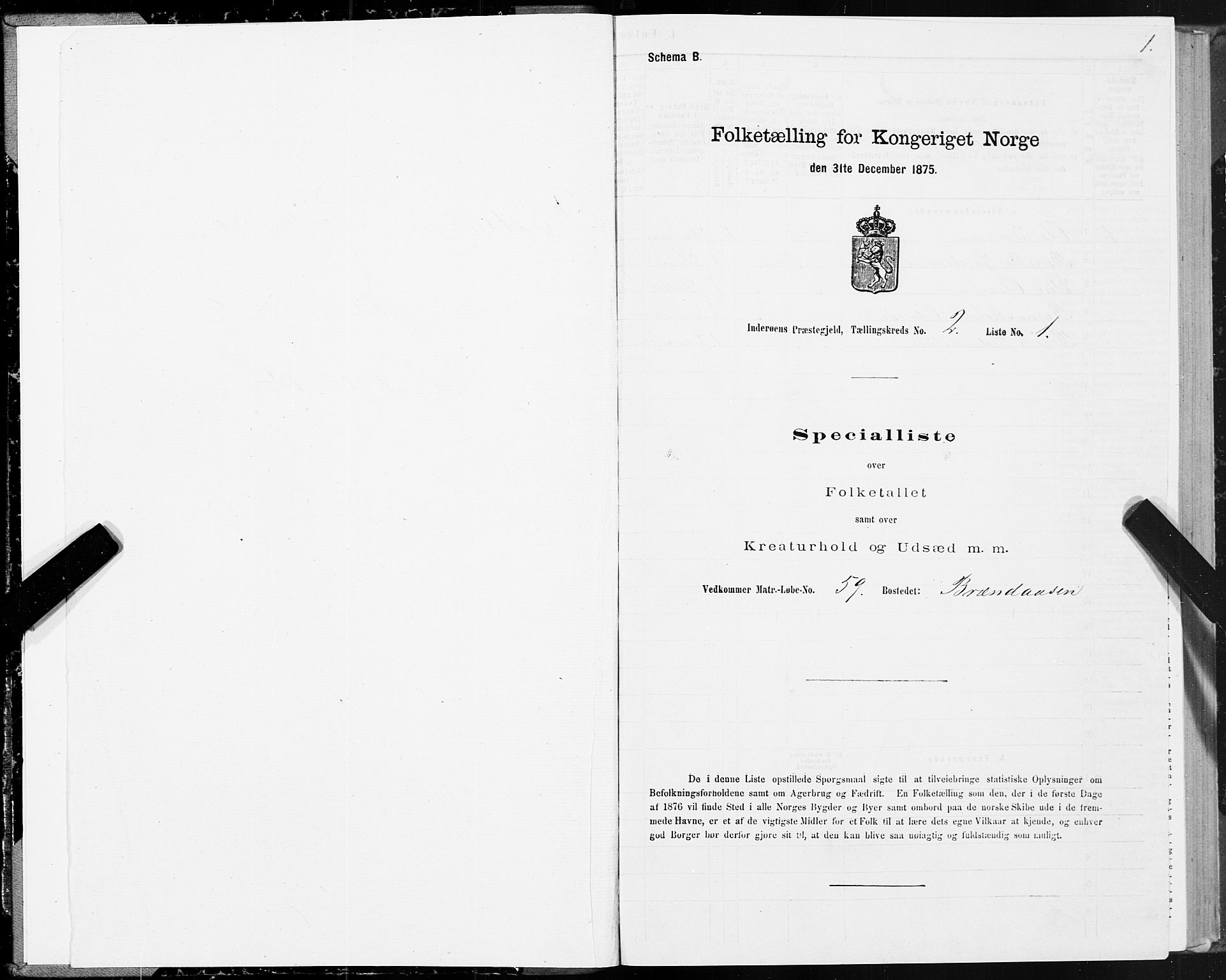 SAT, 1875 census for 1729P Inderøy, 1875, p. 2001