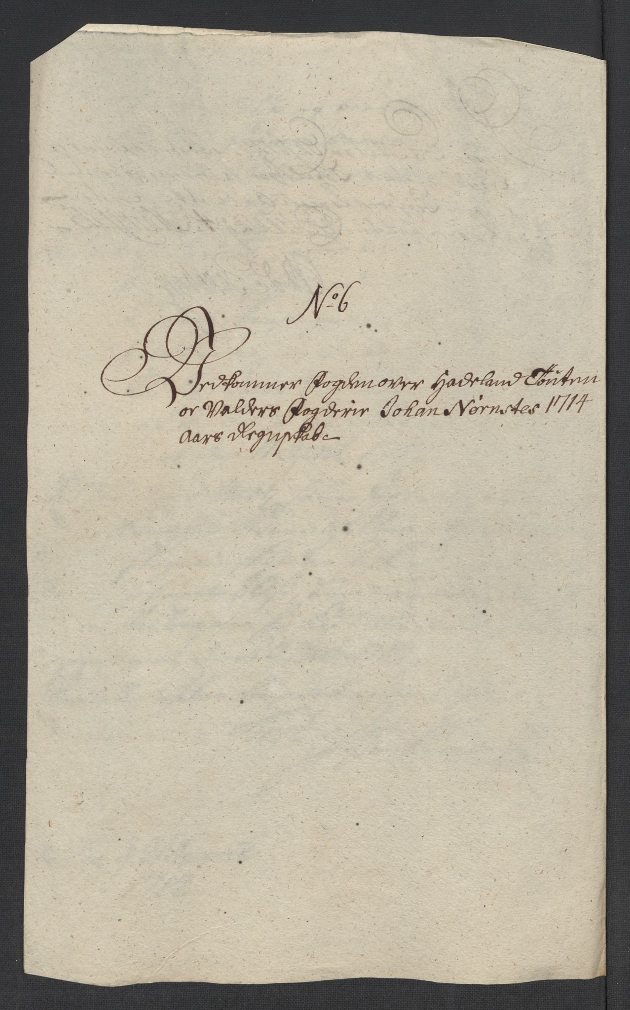 Rentekammeret inntil 1814, Reviderte regnskaper, Fogderegnskap, RA/EA-4092/R18/L1313: Fogderegnskap Hadeland, Toten og Valdres, 1714, p. 41