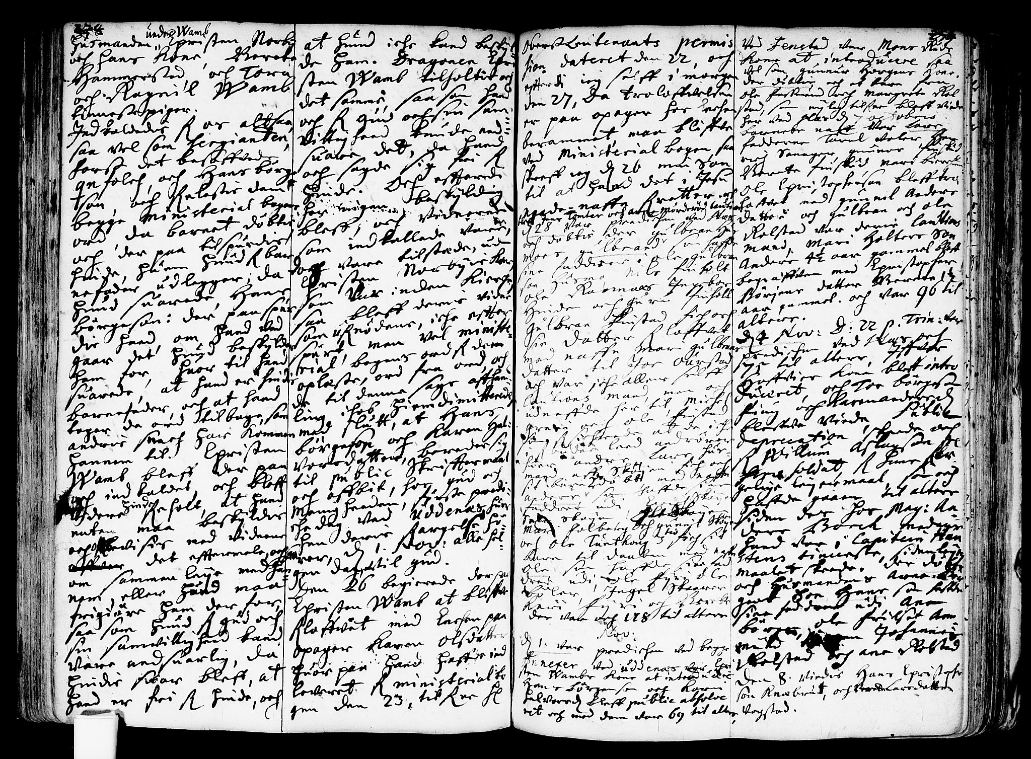 Nes prestekontor Kirkebøker, AV/SAO-A-10410/F/Fa/L0001: Parish register (official) no. I 1, 1689-1716, p. 278-279