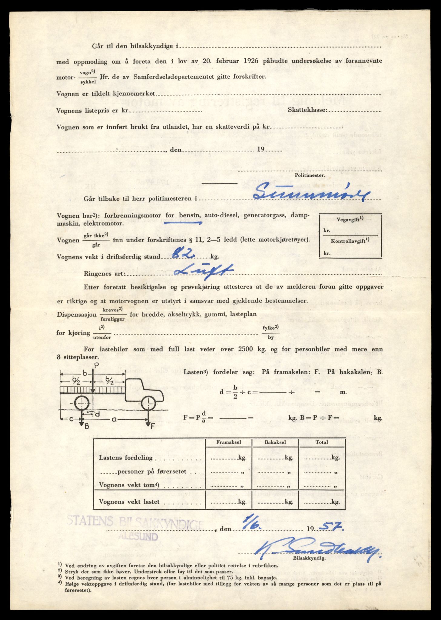 Møre og Romsdal vegkontor - Ålesund trafikkstasjon, AV/SAT-A-4099/F/Fe/L0040: Registreringskort for kjøretøy T 13531 - T 13709, 1927-1998, p. 1610