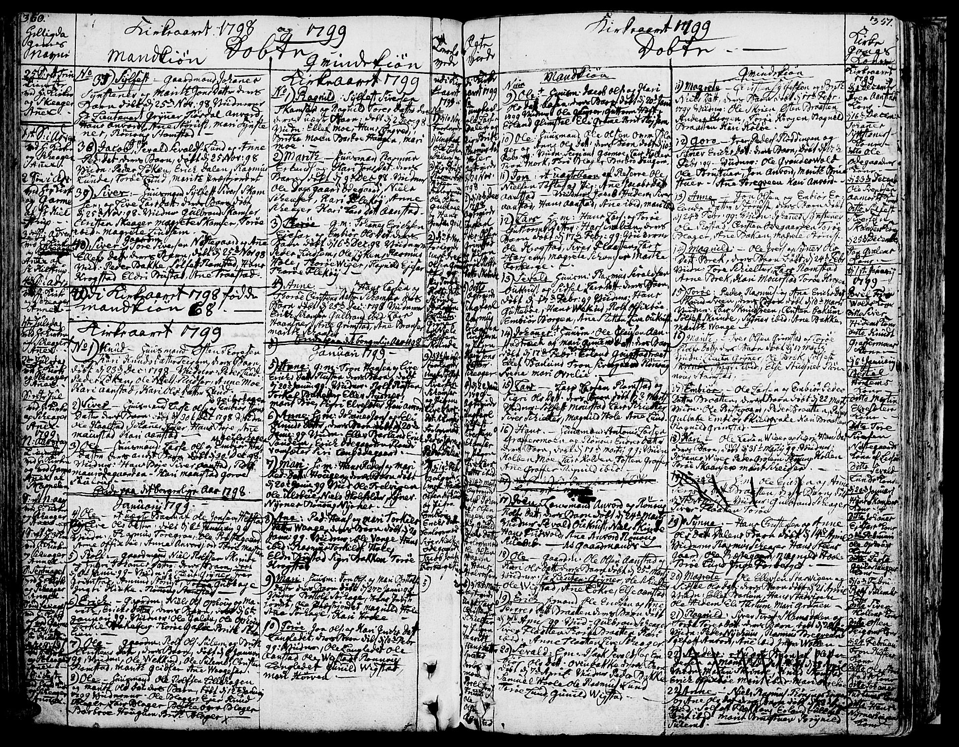 Lom prestekontor, SAH/PREST-070/K/L0002: Parish register (official) no. 2, 1749-1801, p. 350-351