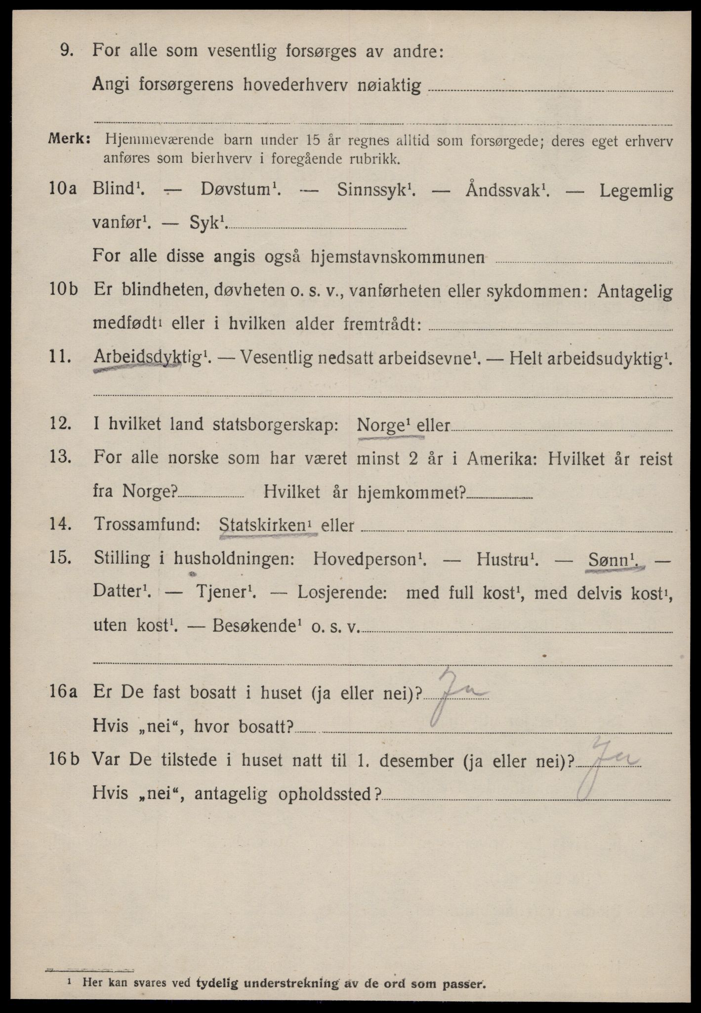 SAT, 1920 census for Edøy, 1920, p. 2033