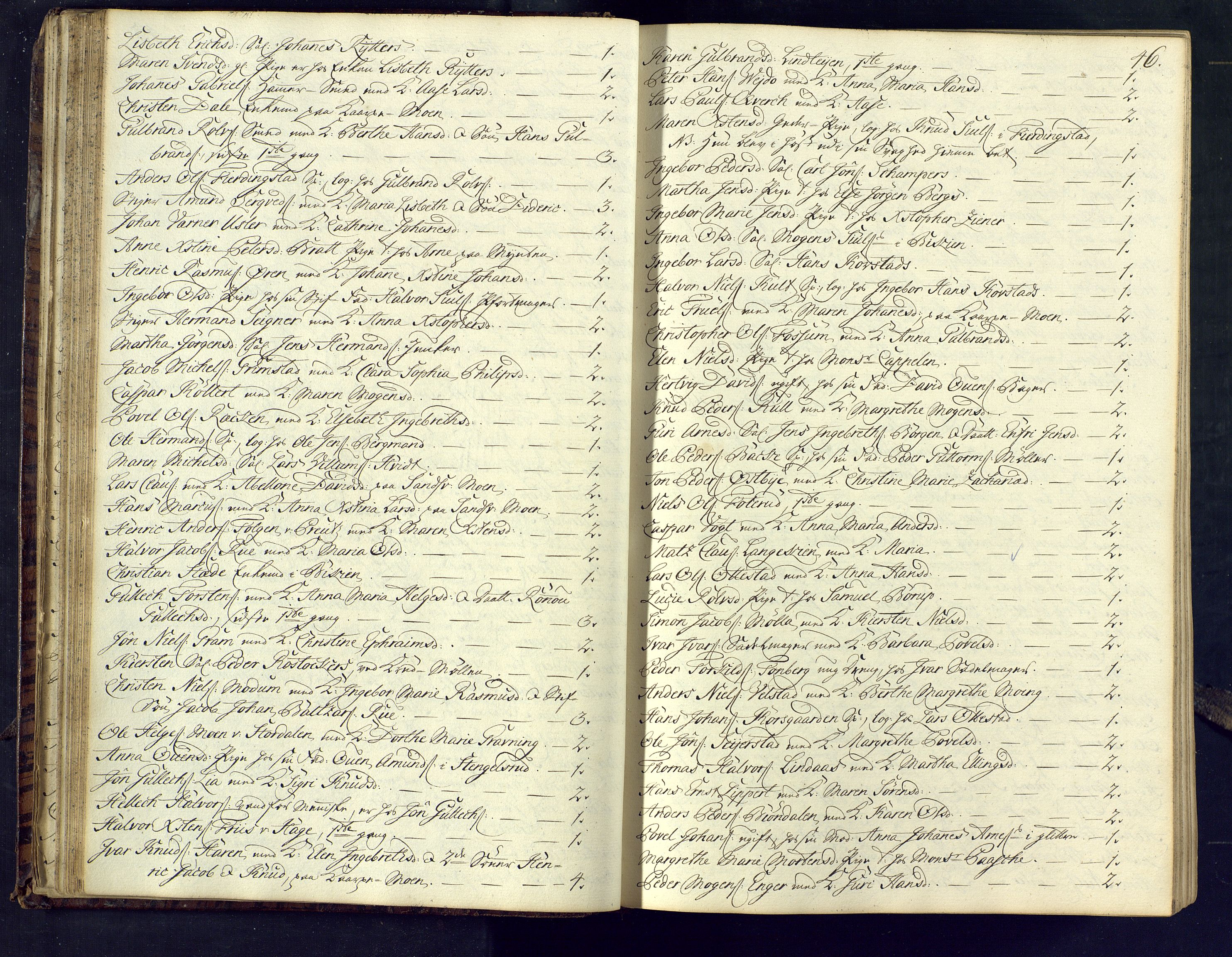 Kongsberg kirkebøker, AV/SAKO-A-22/M/Ma/L0004: Communicants register no. 4, 1750-1755, p. 46