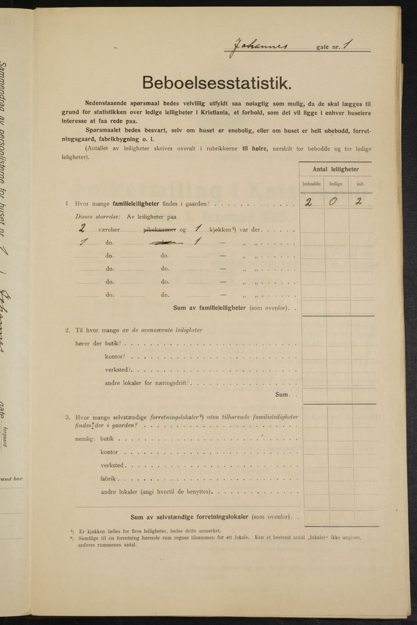 OBA, Municipal Census 1915 for Kristiania, 1915, p. 46704