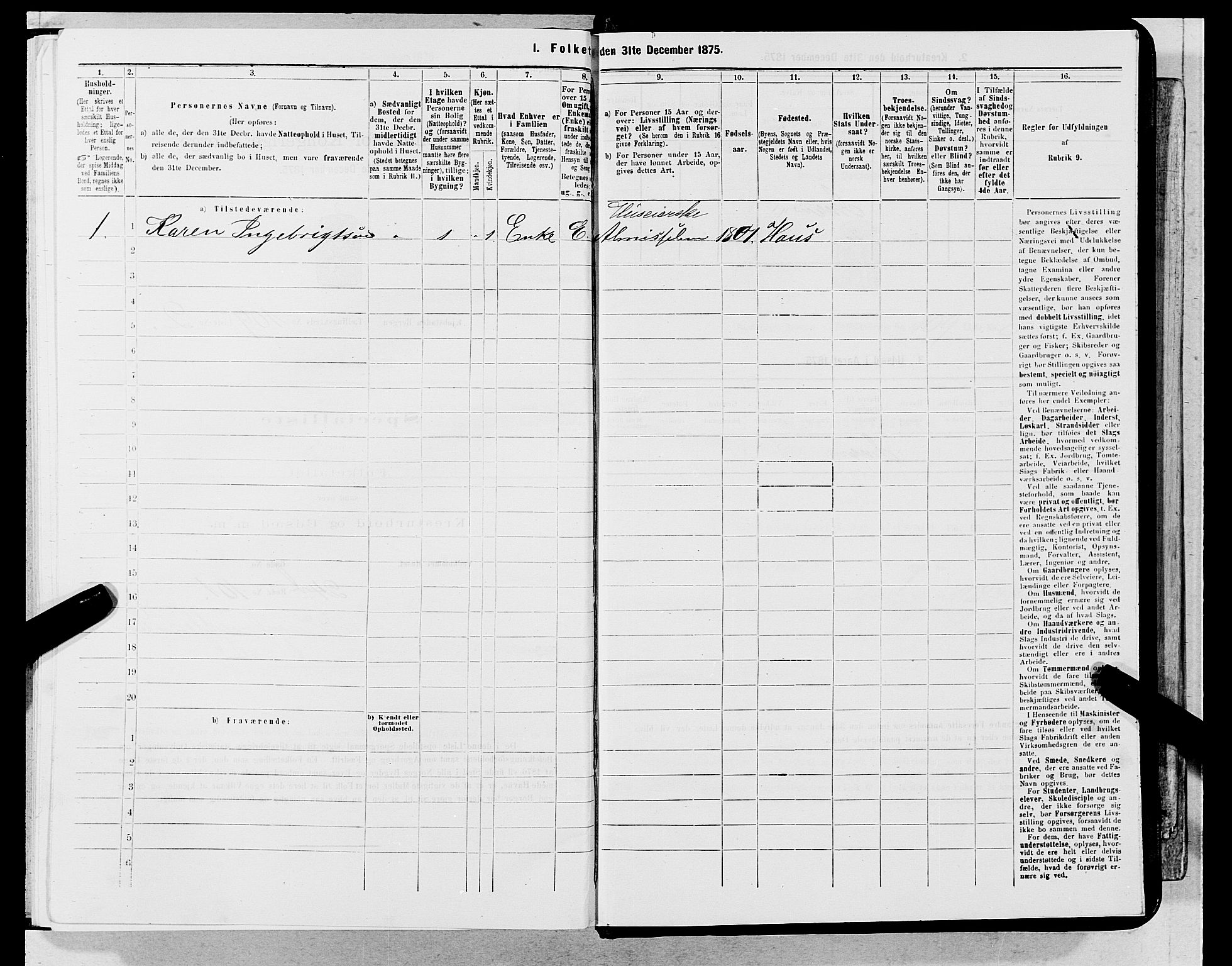 SAB, 1875 census for 1301 Bergen, 1875, p. 5918