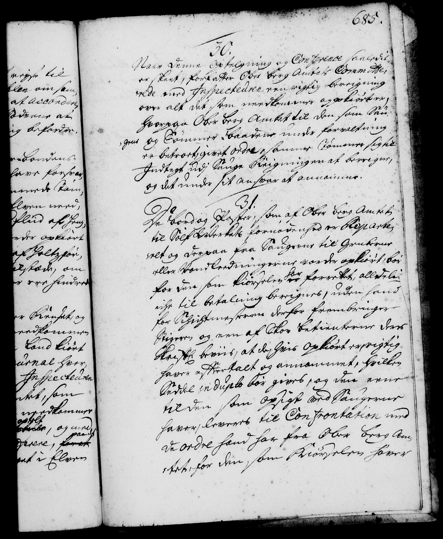 Rentekammeret, Kammerkanselliet, RA/EA-3111/G/Gg/Ggi/L0001: Norsk instruksjonsprotokoll med register (merket RK 53.34), 1720-1729, p. 685