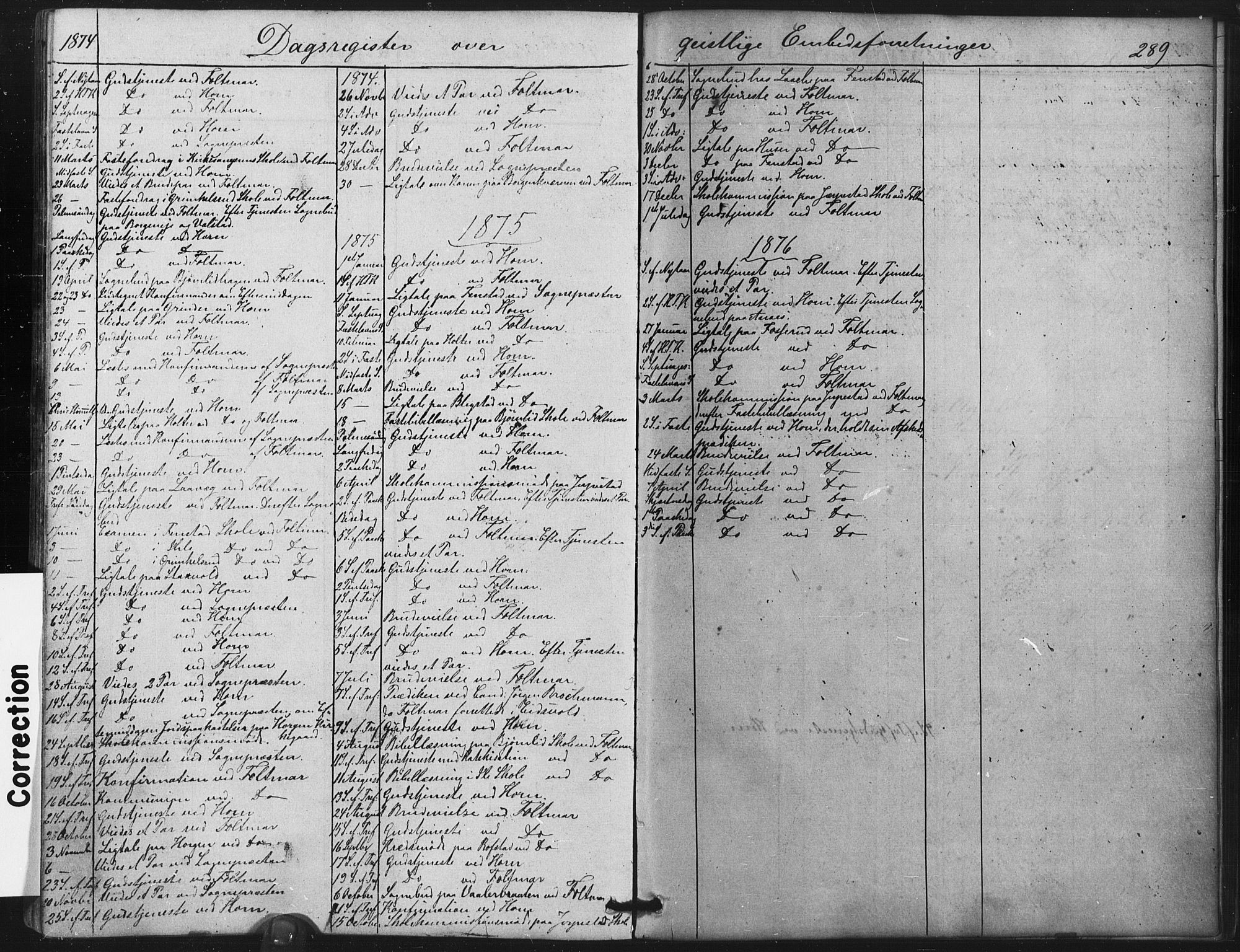 Nes prestekontor Kirkebøker, SAO/A-10410/F/Fb/L0001: Parish register (official) no. II 1, 1859-1882, p. 289