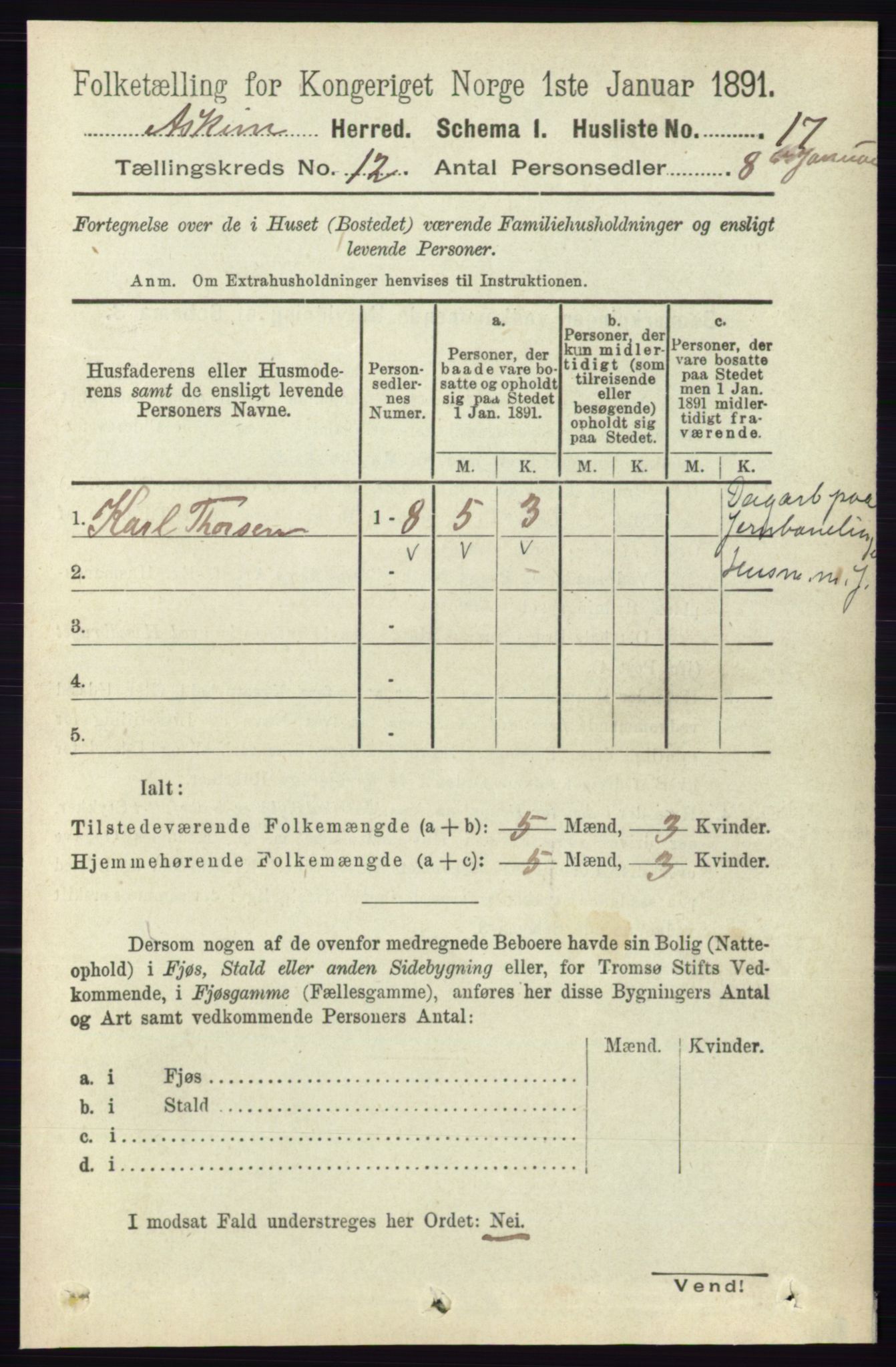 RA, 1891 census for 0124 Askim, 1891, p. 1908