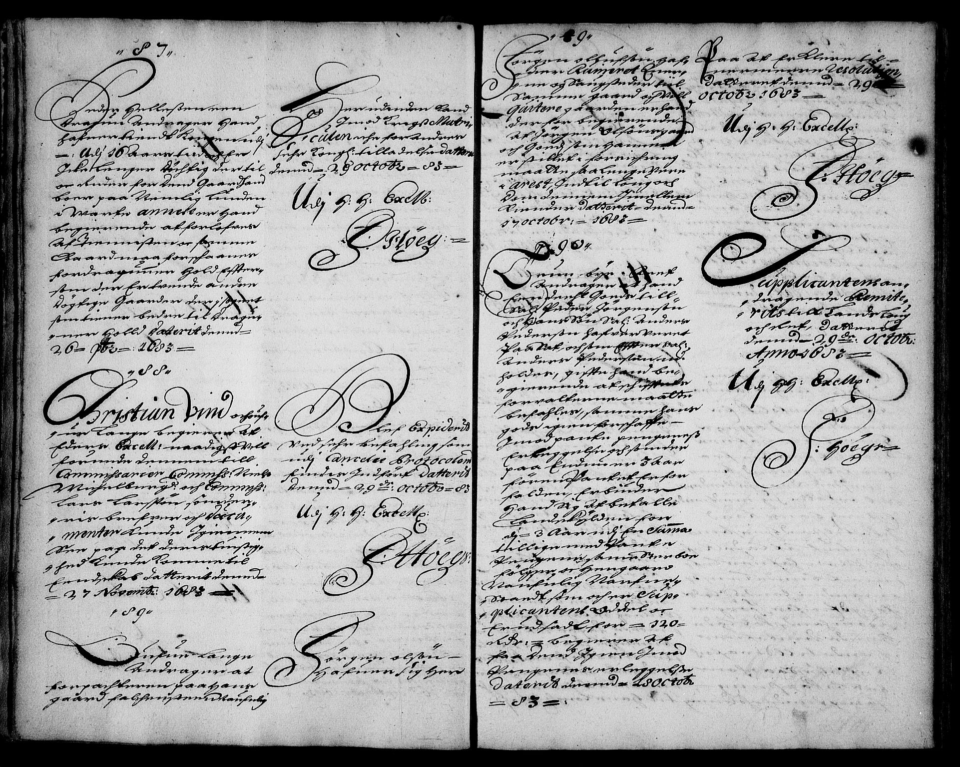 Stattholderembetet 1572-1771, RA/EA-2870/Ae/L0001: Supplikasjons- og resolusjonsprotokoll, 1683-1684