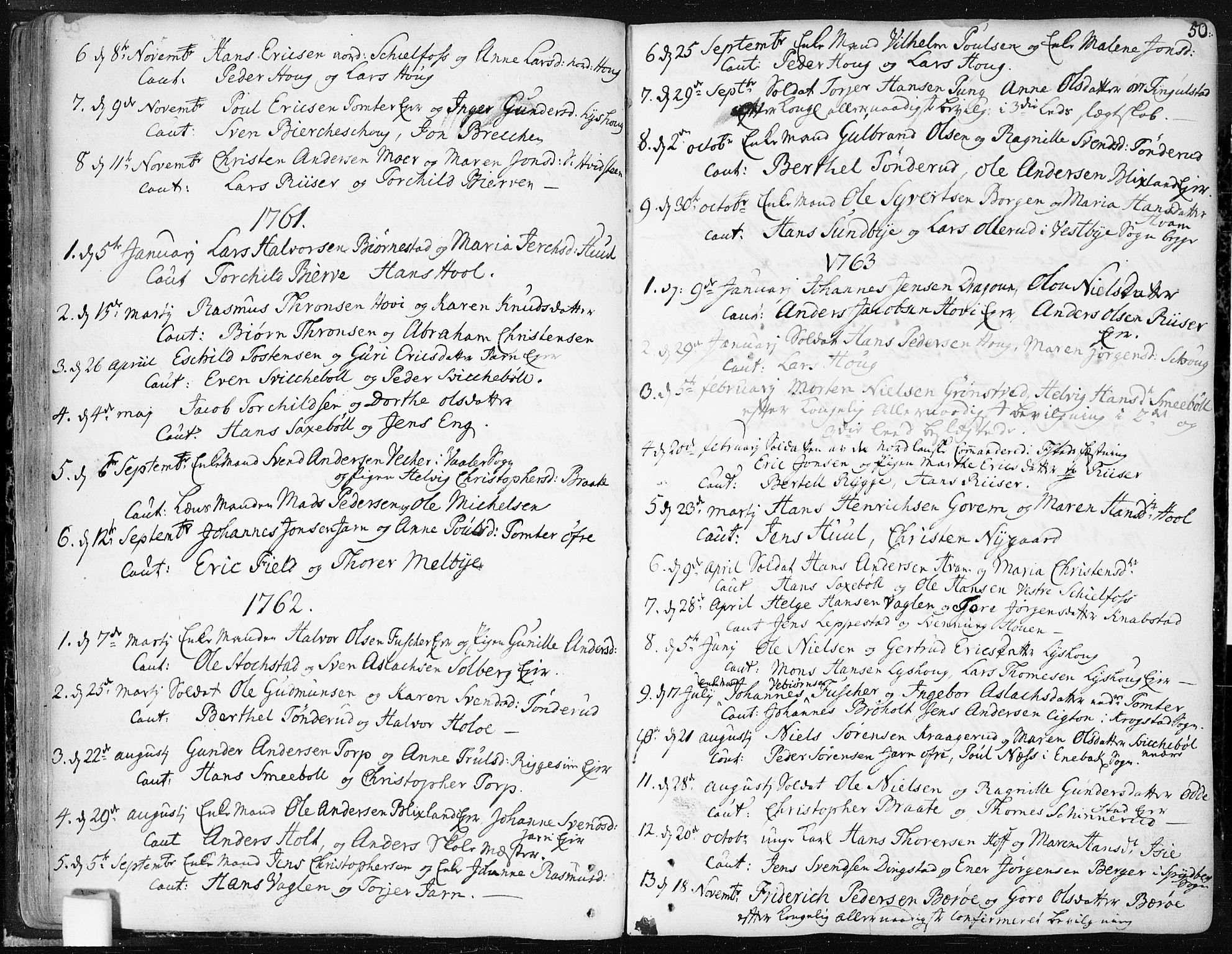 Hobøl prestekontor Kirkebøker, AV/SAO-A-2002/F/Fa/L0001: Parish register (official) no. I 1, 1733-1814, p. 50