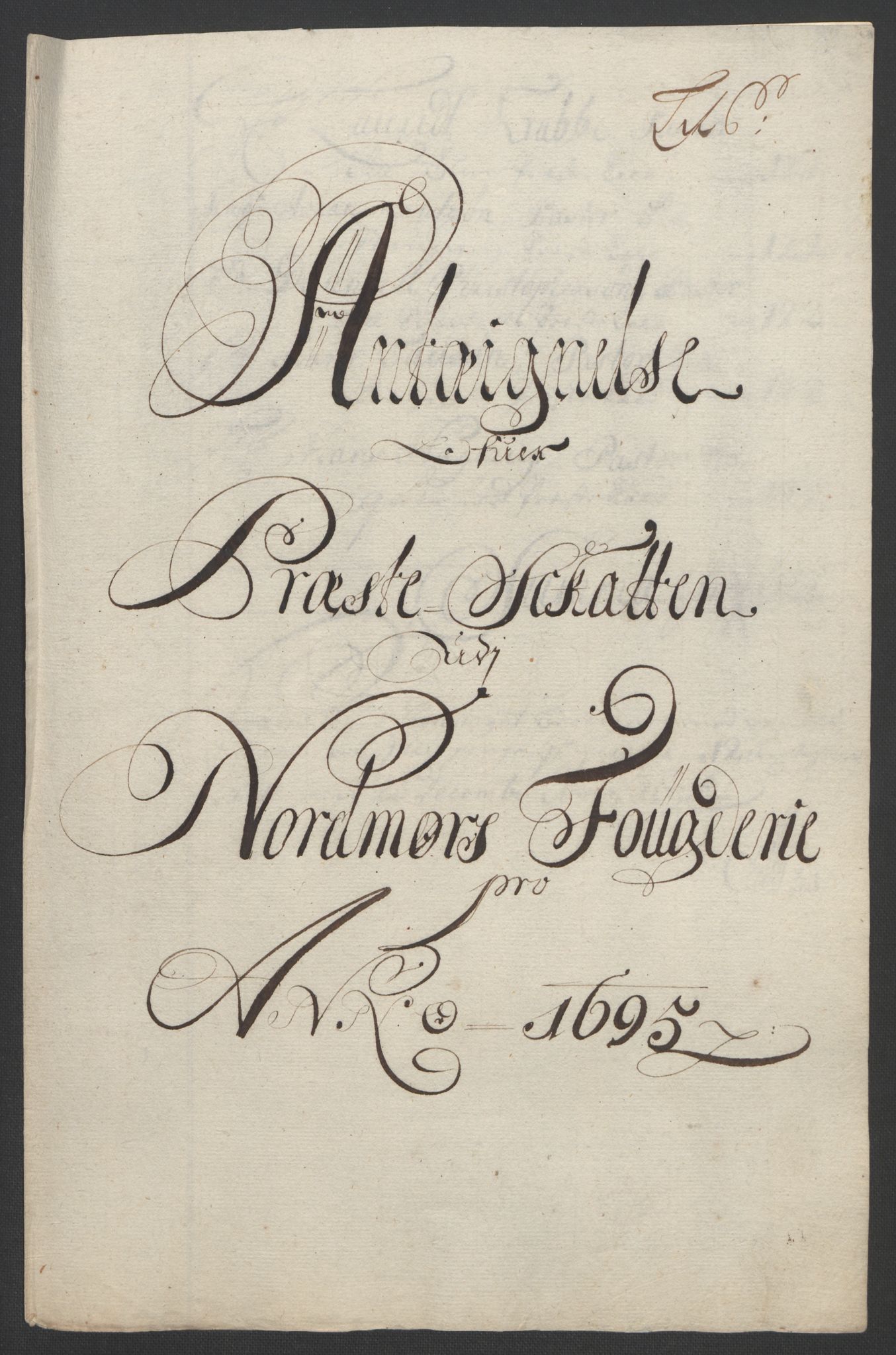 Rentekammeret inntil 1814, Reviderte regnskaper, Fogderegnskap, RA/EA-4092/R56/L3736: Fogderegnskap Nordmøre, 1694-1696, p. 270