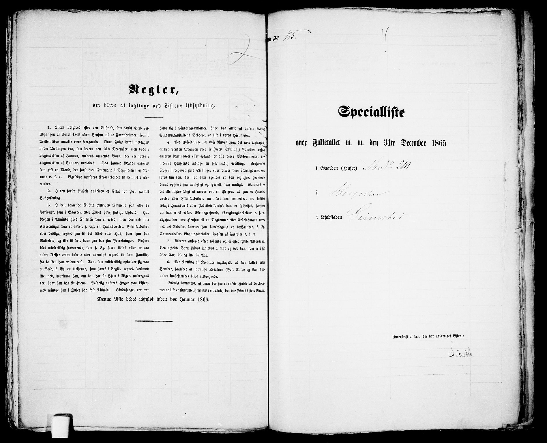 RA, 1865 census for Fjære/Grimstad, 1865, p. 376