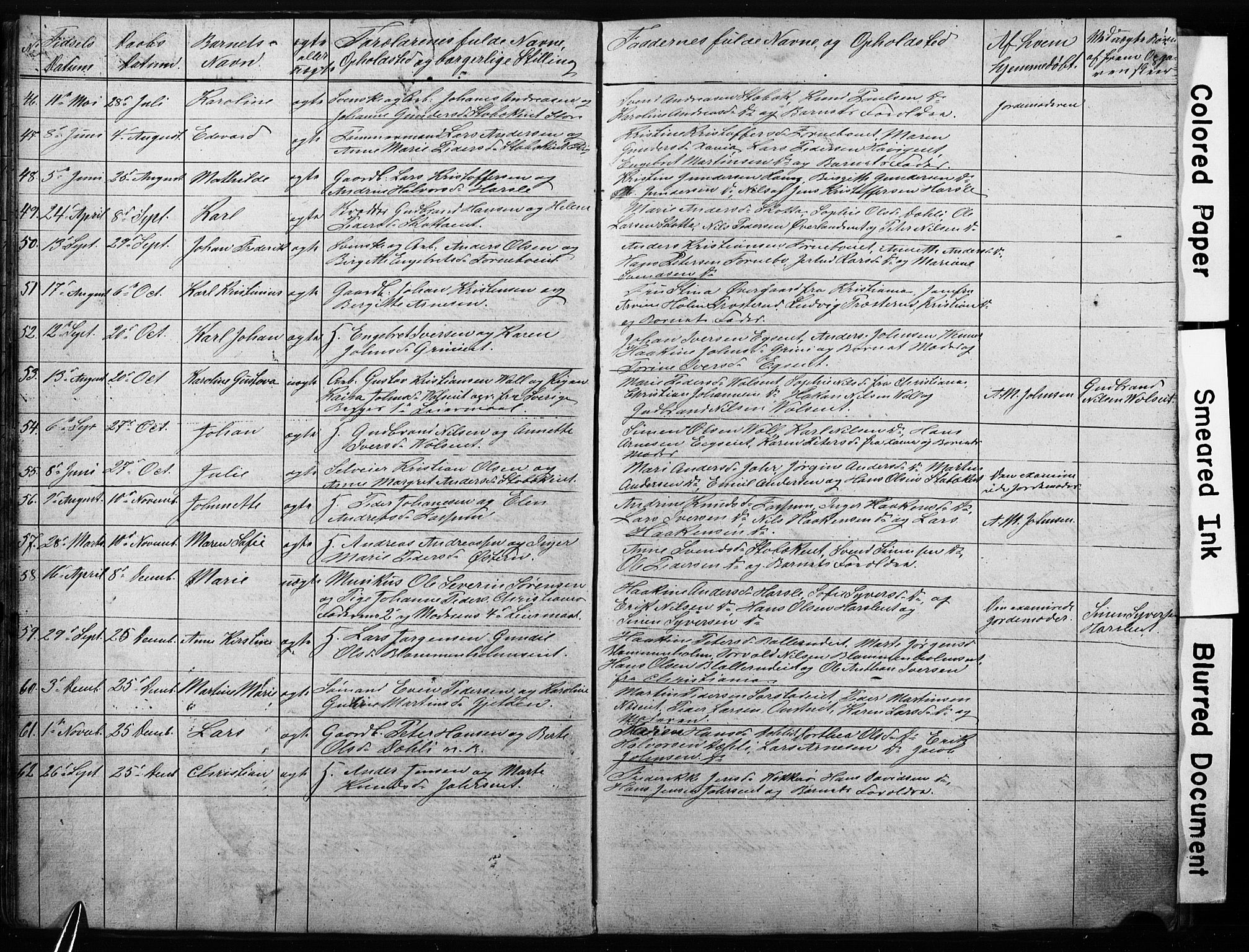 Asker prestekontor Kirkebøker, AV/SAO-A-10256a/G/Gc/L0001: Parish register (copy) no. III 1, 1854-1873