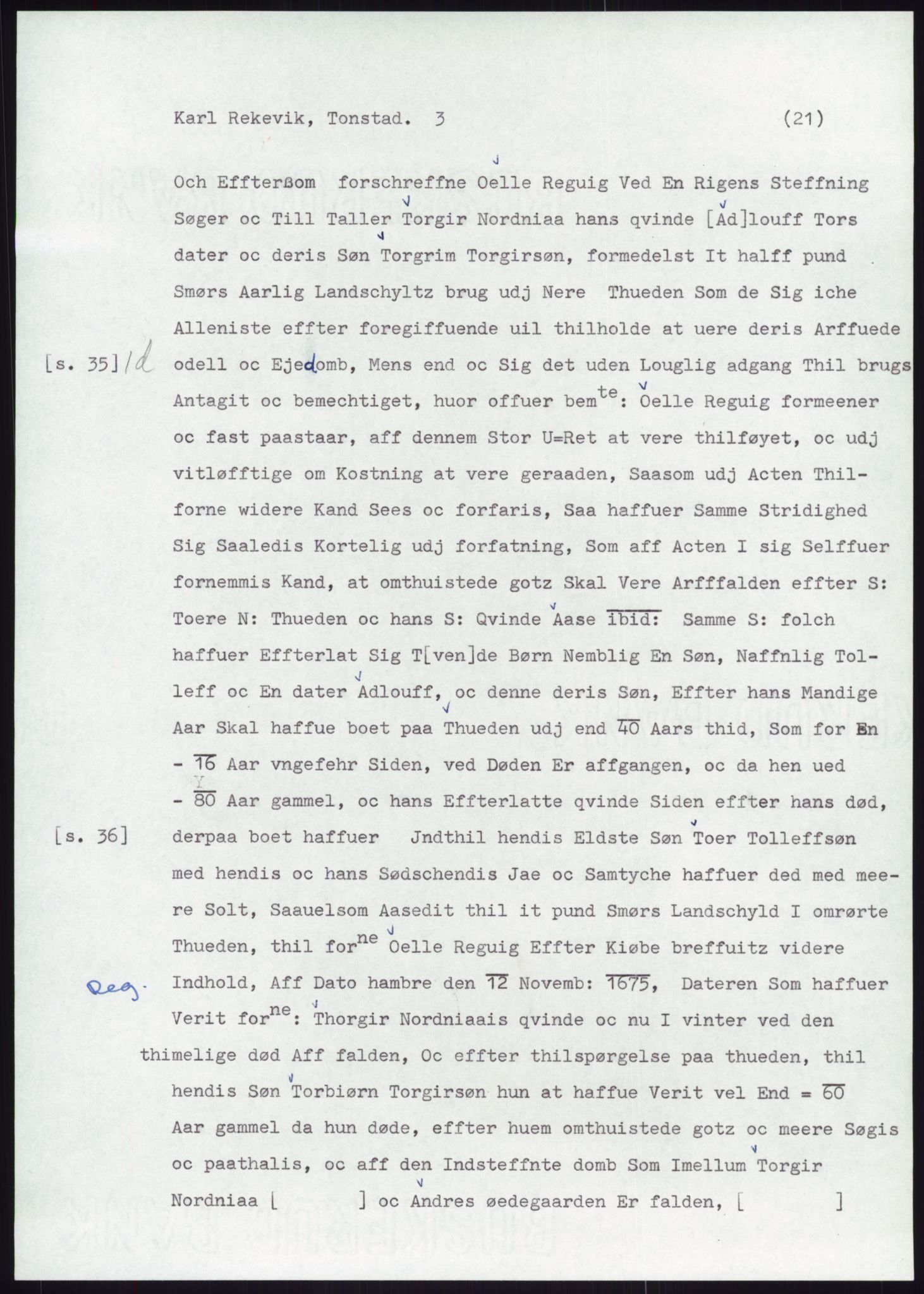 Samlinger til kildeutgivelse, Diplomavskriftsamlingen, AV/RA-EA-4053/H/Ha, p. 2411