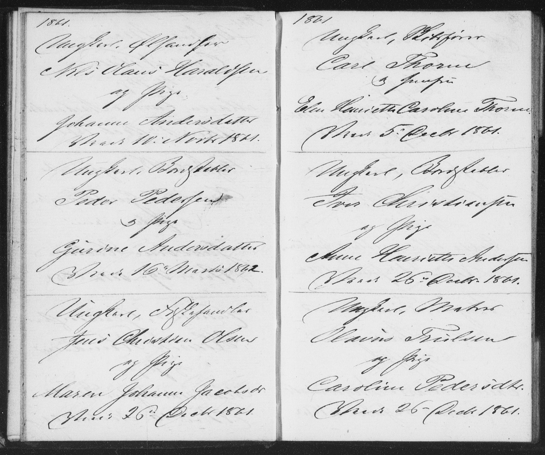 Bragernes kirkebøker, SAKO/A-6/H/Ha/L0004: Banns register no. 4, 1860-1866