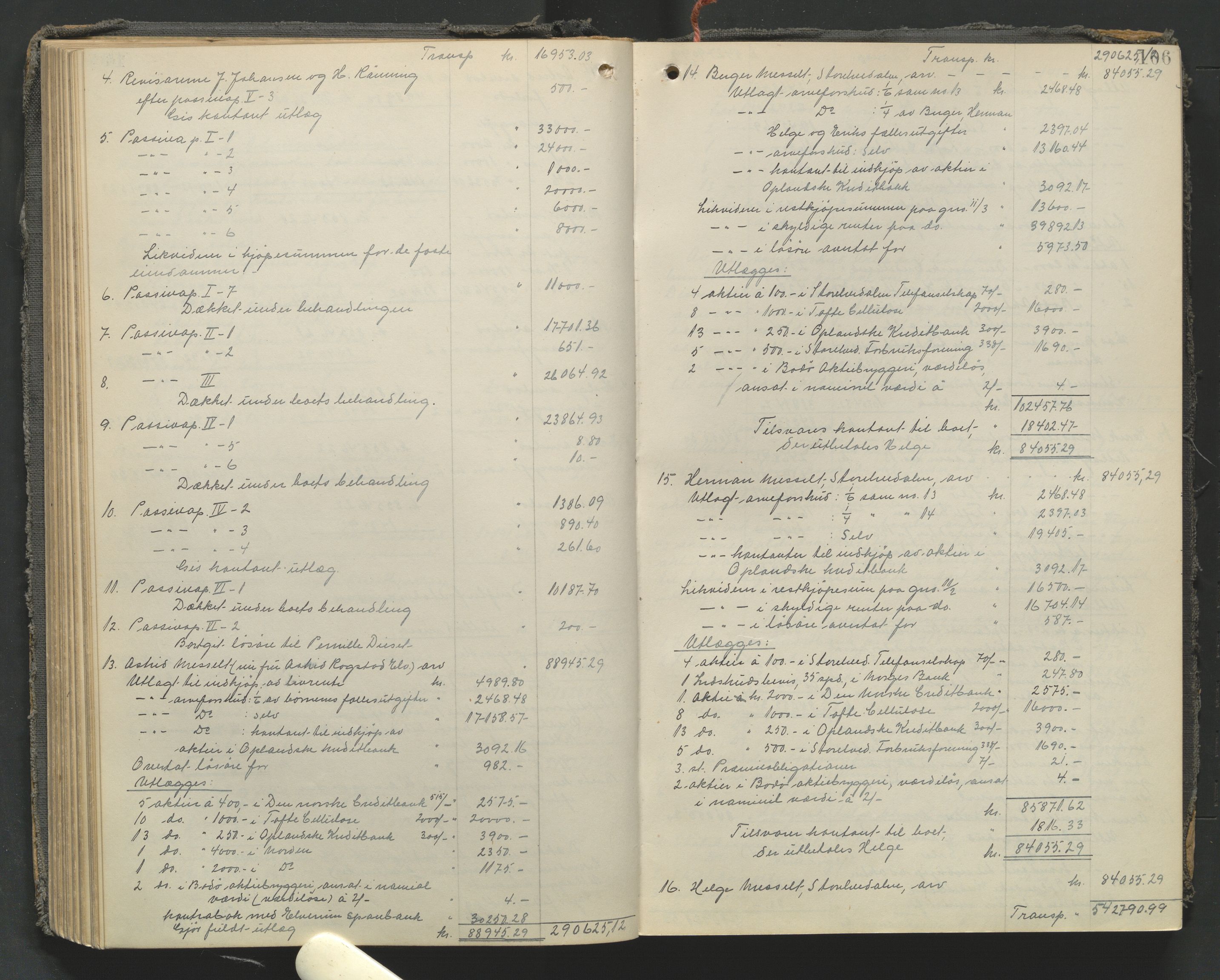 Sør-Østerdal sorenskriveri, AV/SAH-TING-018/J/Jc/L0006: Skifteutlodningsprotokoller, 1915-1929, p. 105b-106a