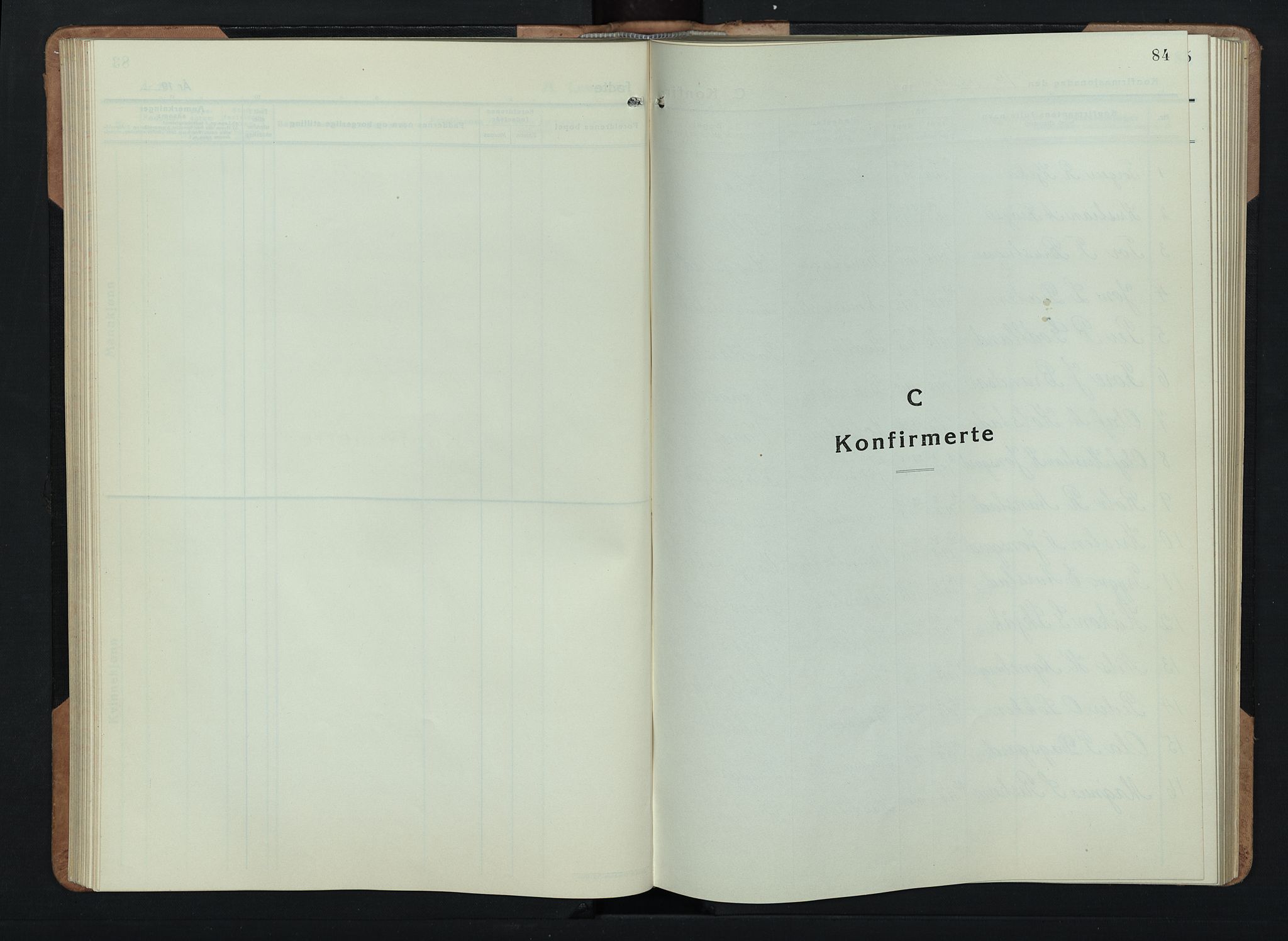 Skjåk prestekontor, SAH/PREST-072/H/Ha/Hab/L0006: Parish register (copy) no. 6, 1933-1954, p. 84