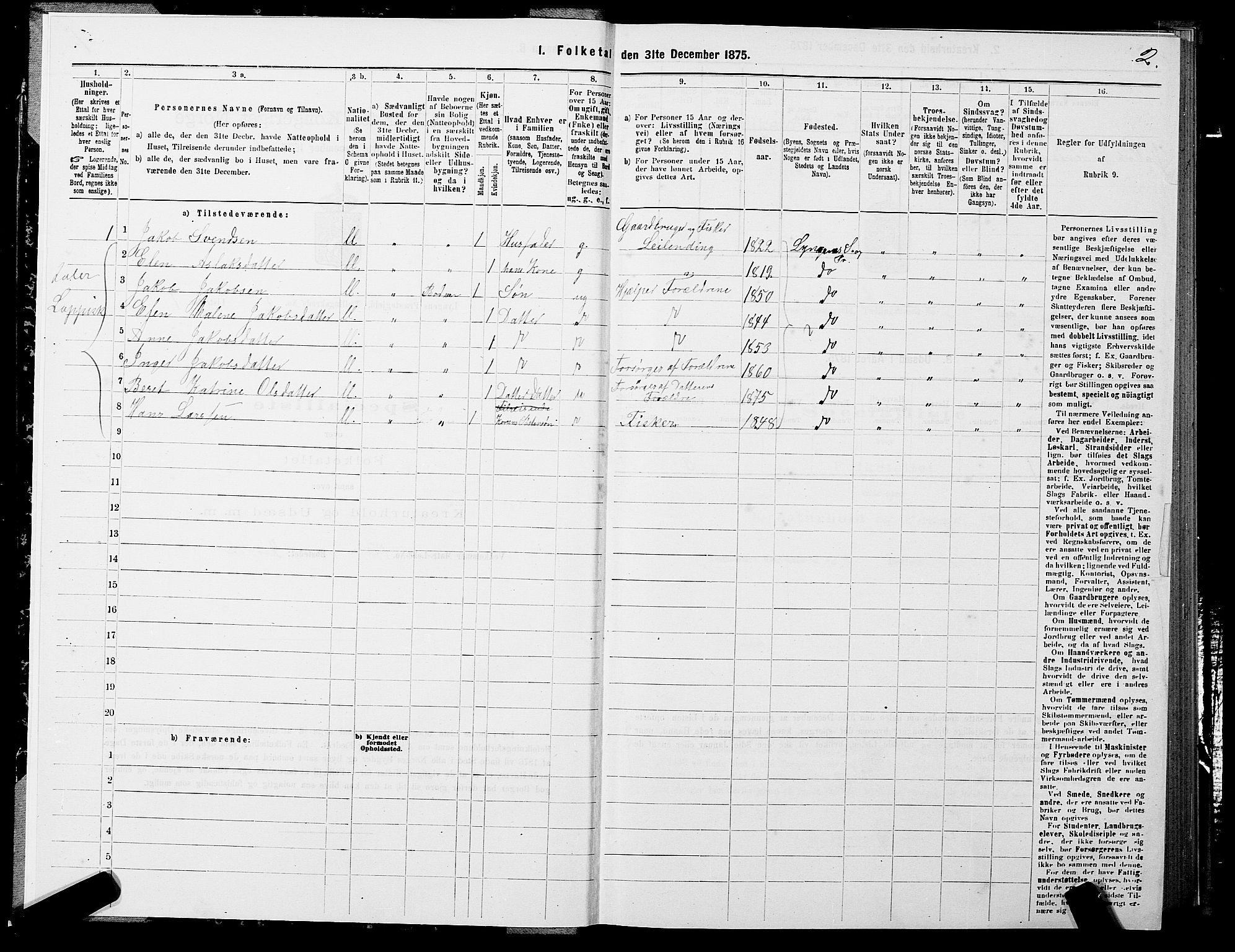 SATØ, 1875 census for 1938P Lyngen, 1875, p. 2002