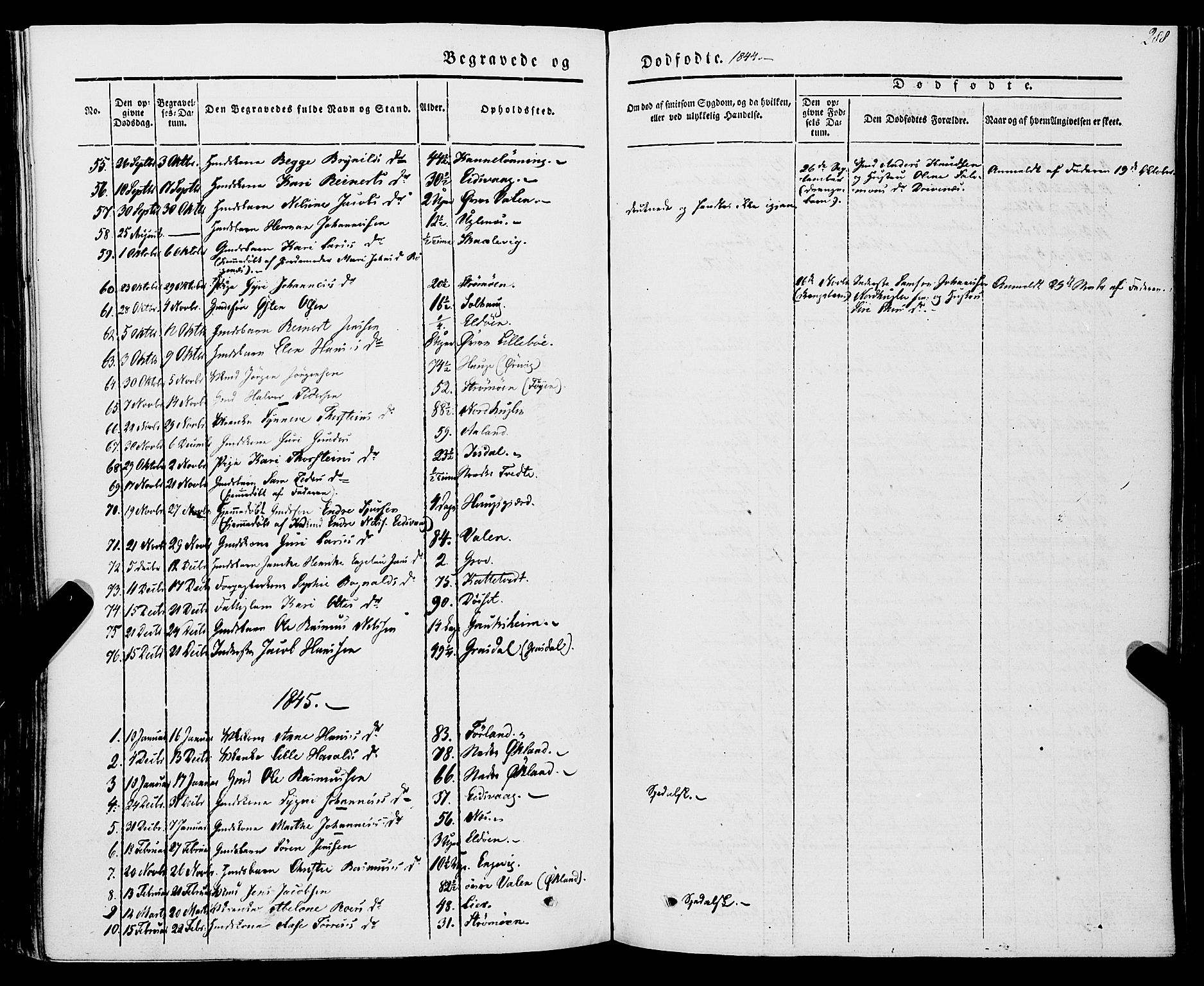 Stord sokneprestembete, AV/SAB-A-78201/H/Haa: Parish register (official) no. A 7, 1841-1861, p. 288