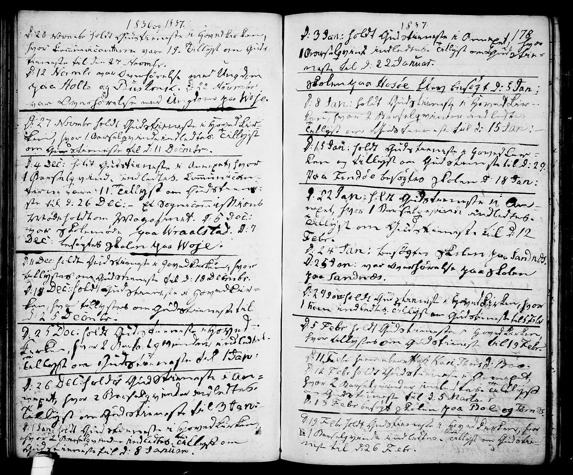 Drangedal kirkebøker, SAKO/A-258/F/Fa/L0006: Parish register (official) no. 6, 1831-1837, p. 178