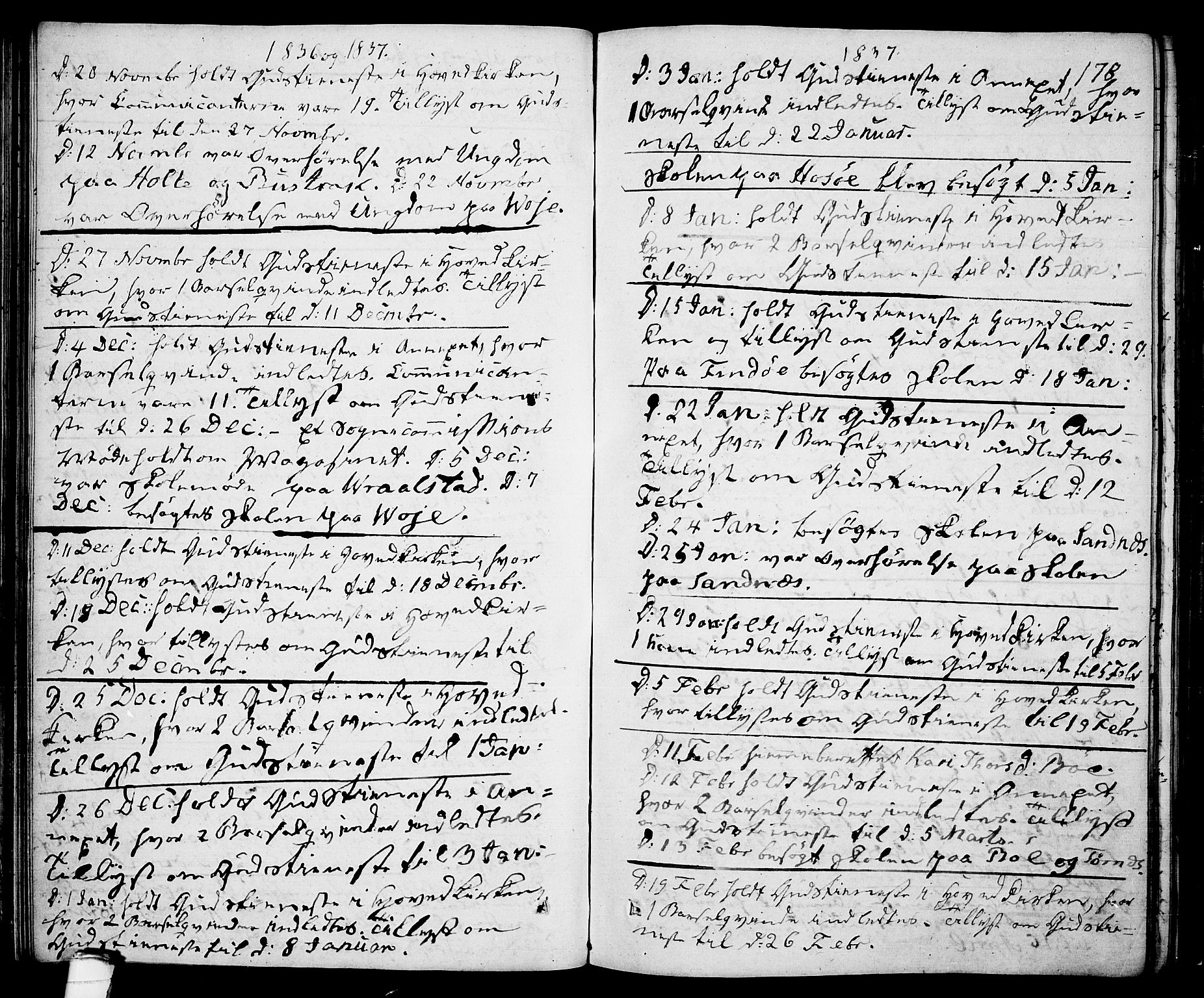 Drangedal kirkebøker, AV/SAKO-A-258/F/Fa/L0006: Parish register (official) no. 6, 1831-1837, p. 178