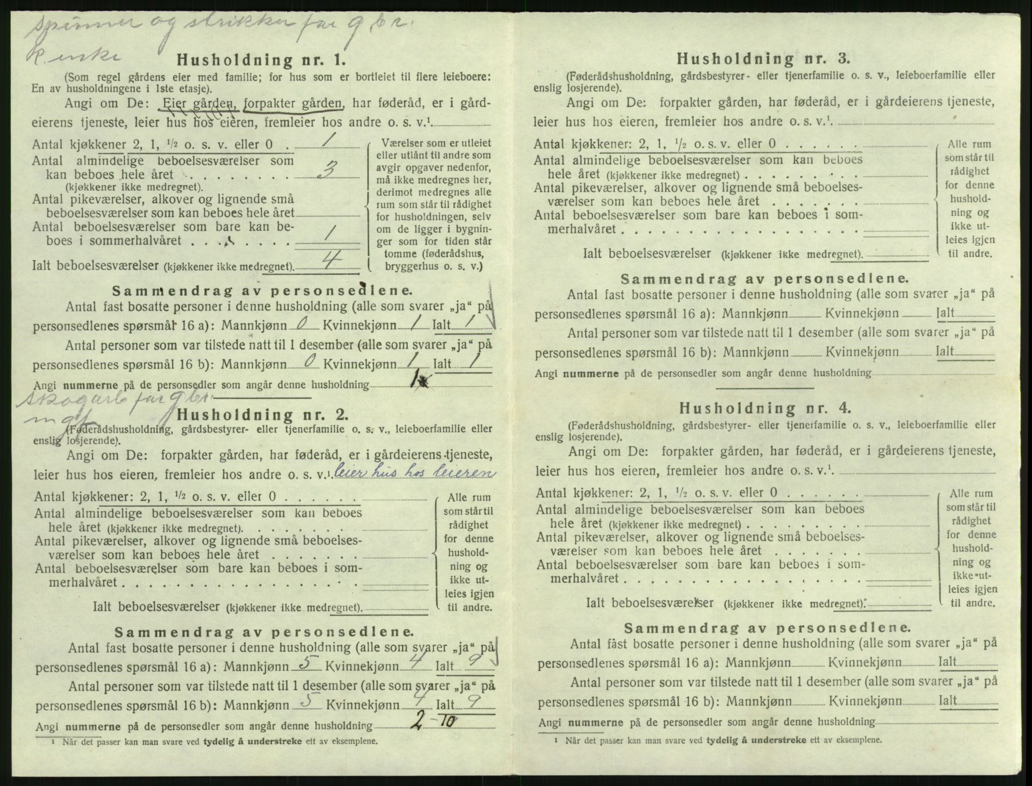 SAK, 1920 census for Froland, 1920, p. 756