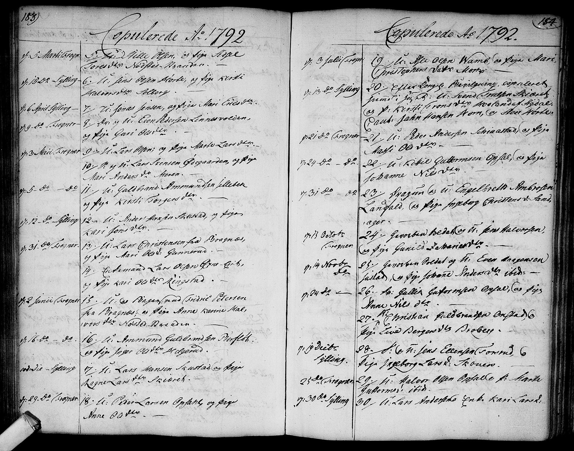 Lier kirkebøker, SAKO/A-230/F/Fa/L0006: Parish register (official) no. I 6, 1777-1794, p. 183-184