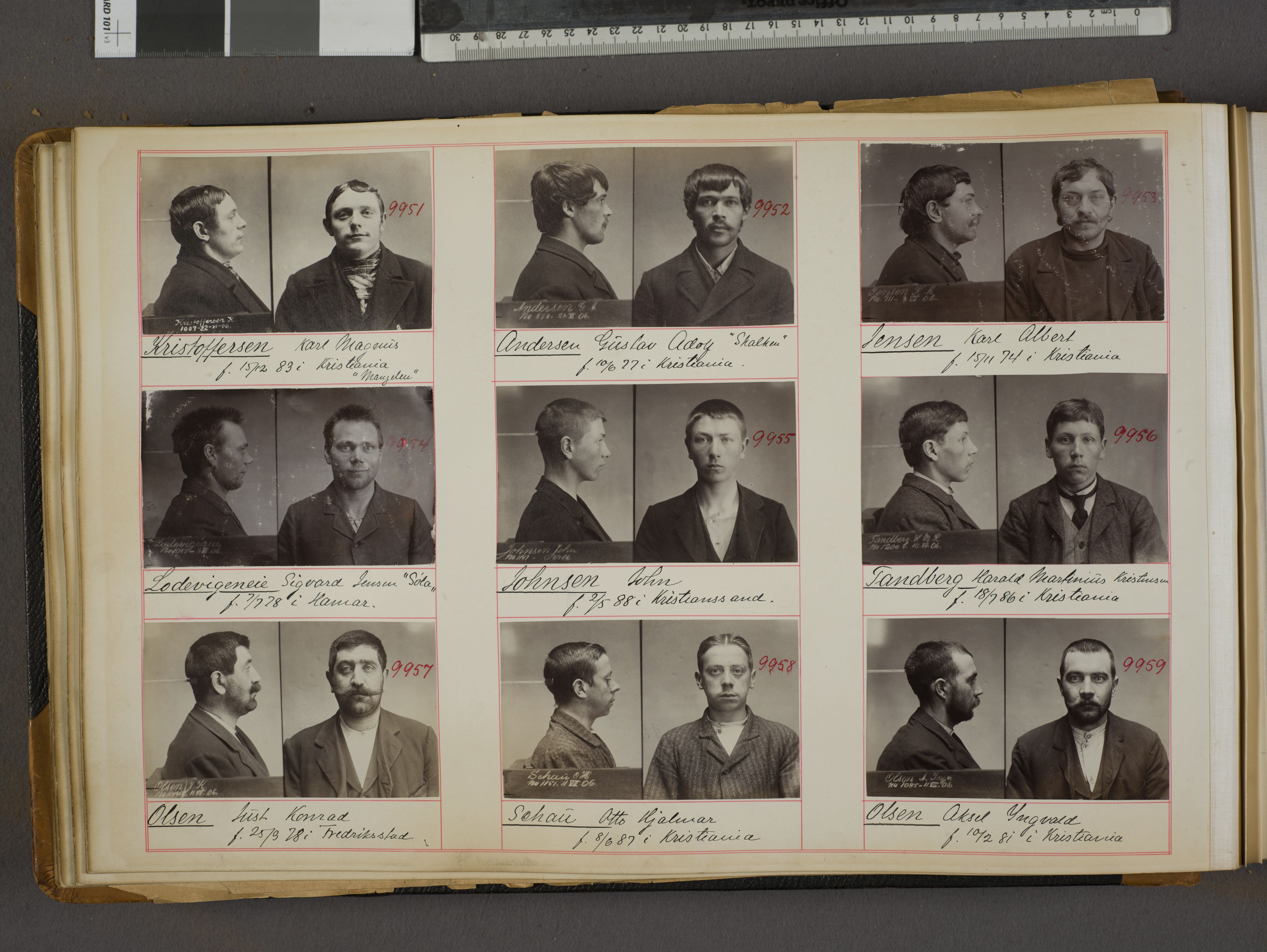 Oslo politikammer, Kriminalavdelingen, AV/SAO-A-11137/U/Ua/L0011: Forbryteralbum, 1908, p. 12