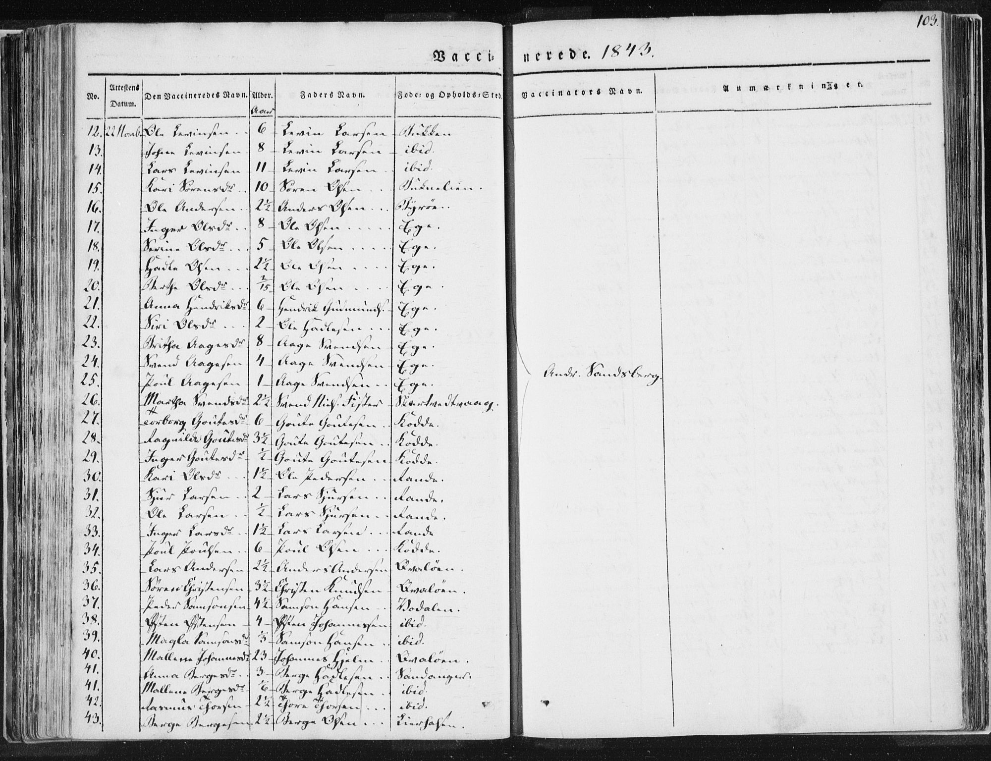 Hjelmeland sokneprestkontor, AV/SAST-A-101843/01/IV/L0007: Parish register (official) no. A 7, 1834-1850, p. 103