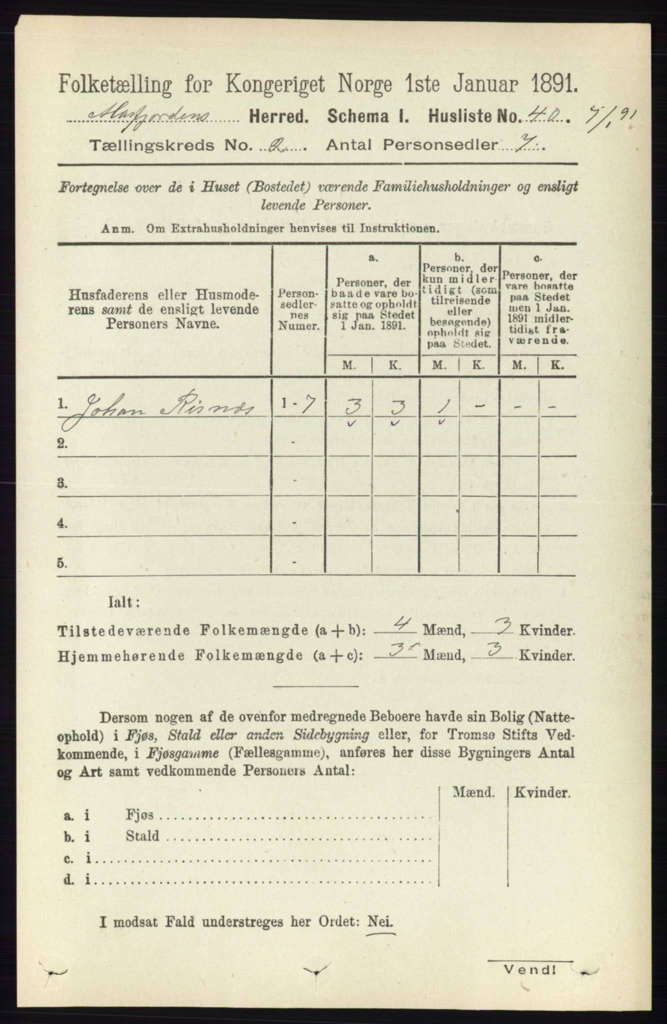 RA, 1891 census for 1266 Masfjorden, 1891, p. 182