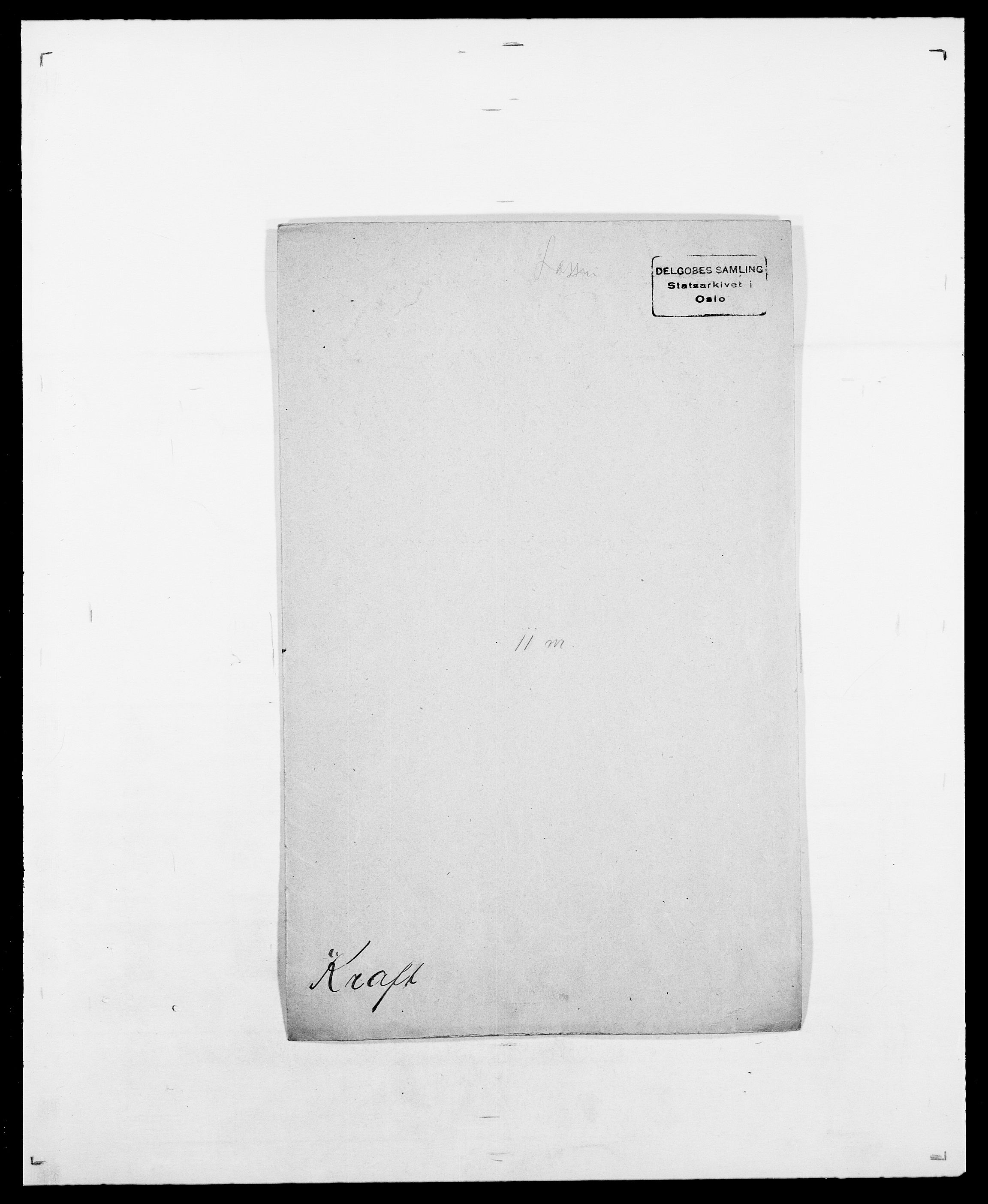 Delgobe, Charles Antoine - samling, SAO/PAO-0038/D/Da/L0021: Klagenberg - Kristoft, p. 628