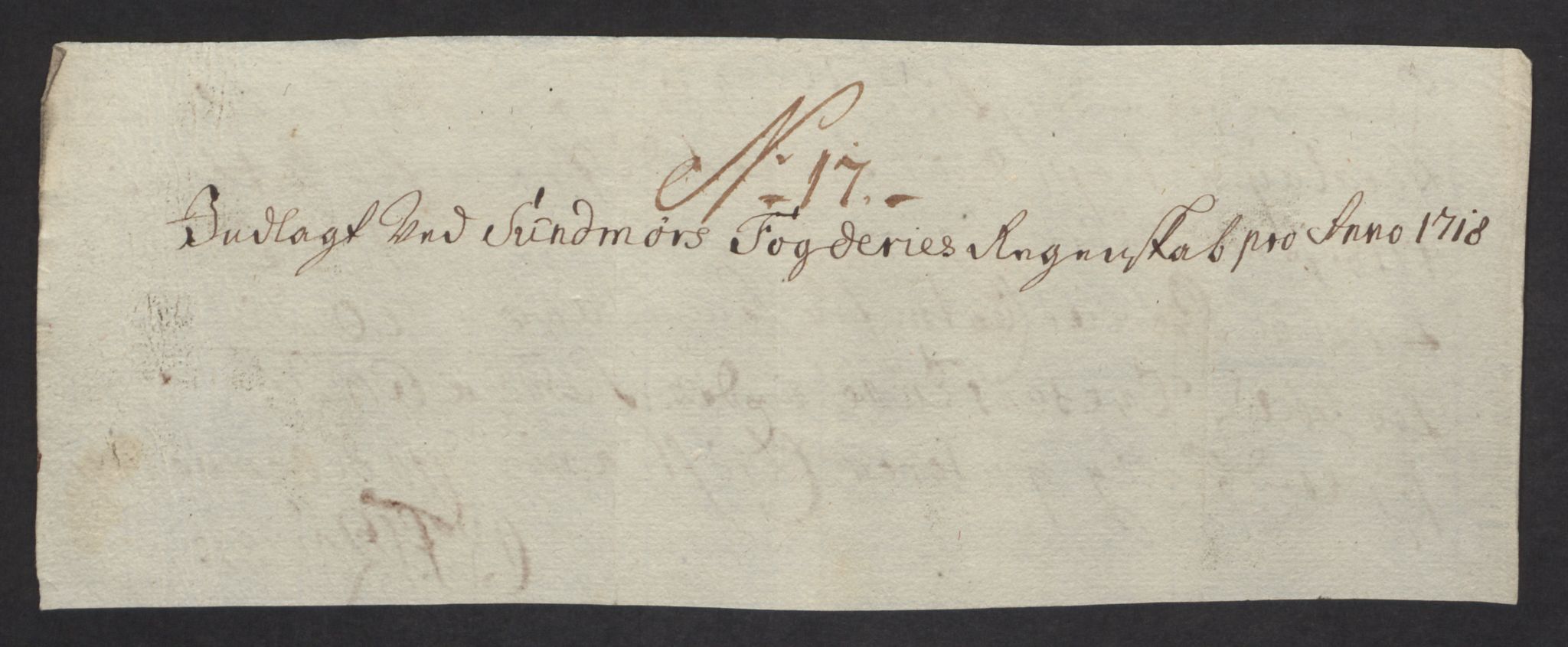 Rentekammeret inntil 1814, Reviderte regnskaper, Fogderegnskap, AV/RA-EA-4092/R54/L3570: Fogderegnskap Sunnmøre, 1718, p. 137