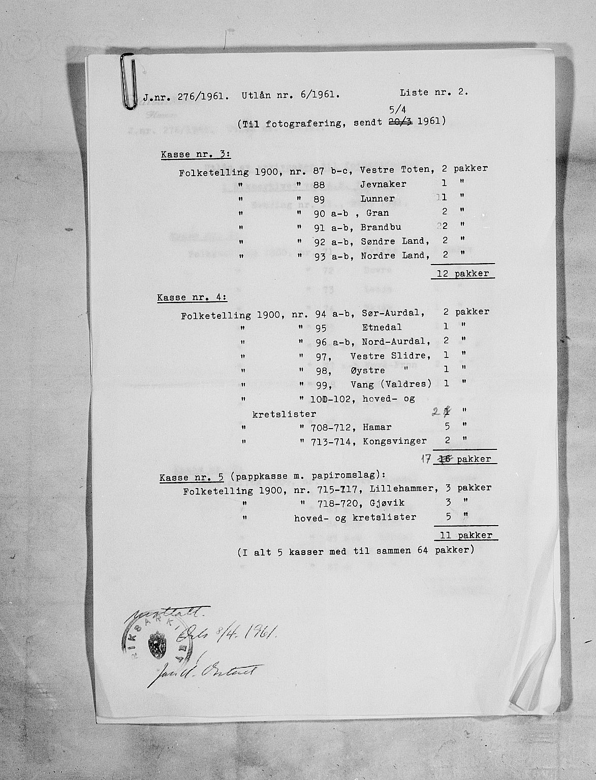 SAH, 1900 census for Gran, 1900, p. 37