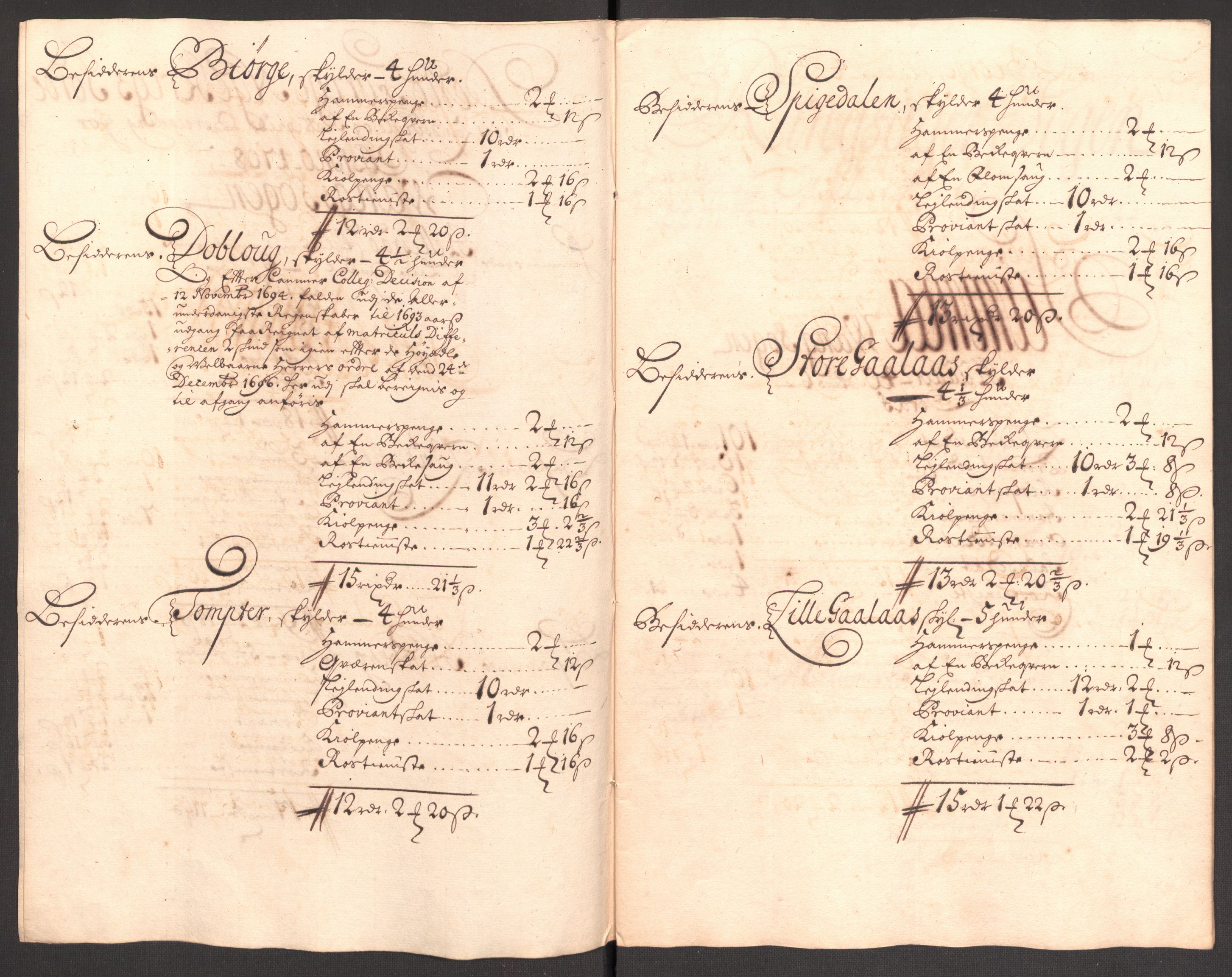 Rentekammeret inntil 1814, Reviderte regnskaper, Fogderegnskap, AV/RA-EA-4092/R16/L1044: Fogderegnskap Hedmark, 1708, p. 208