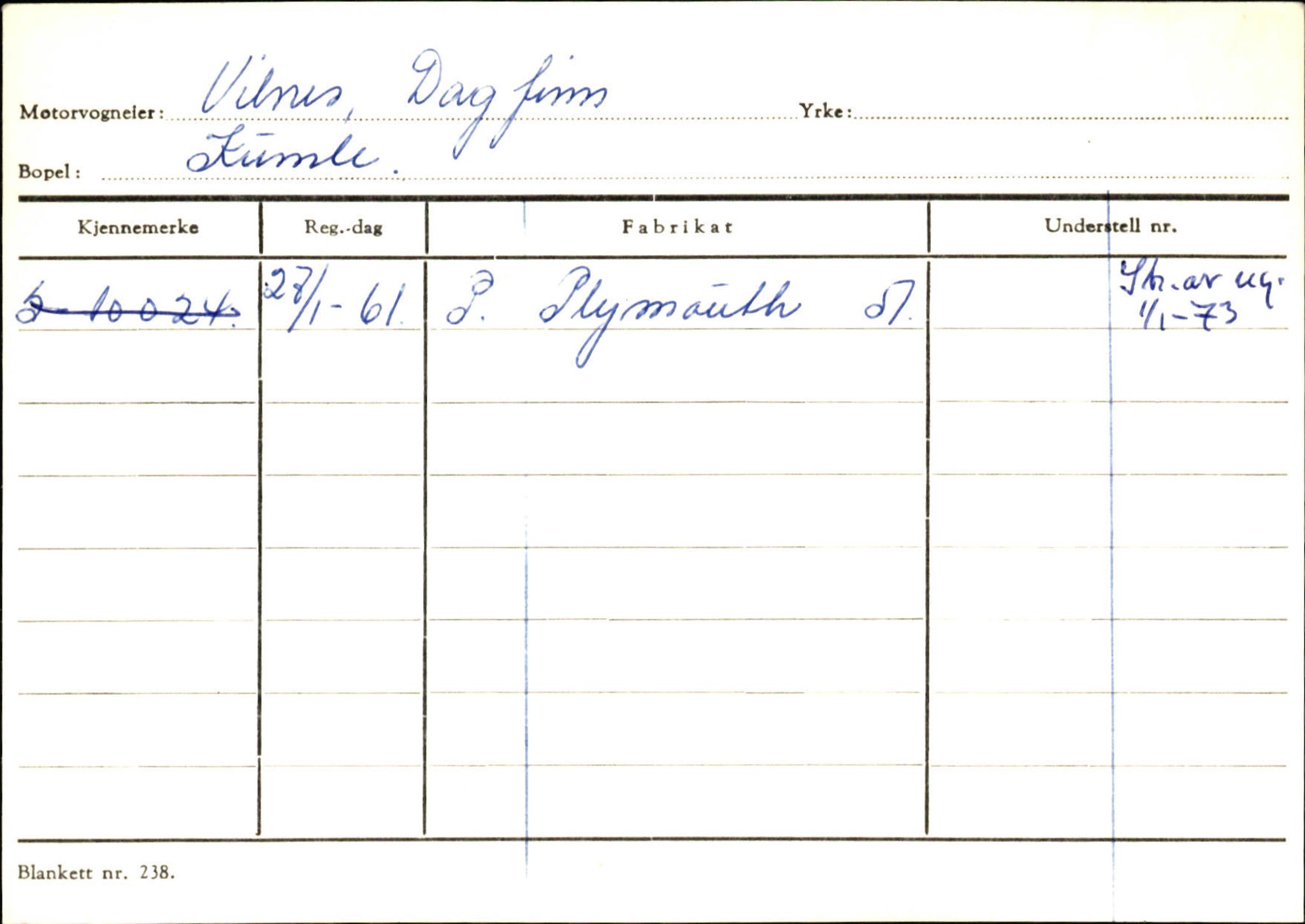 Statens vegvesen, Sogn og Fjordane vegkontor, AV/SAB-A-5301/4/F/L0132: Eigarregister Askvoll A-Å. Balestrand A-Å, 1945-1975, p. 1412