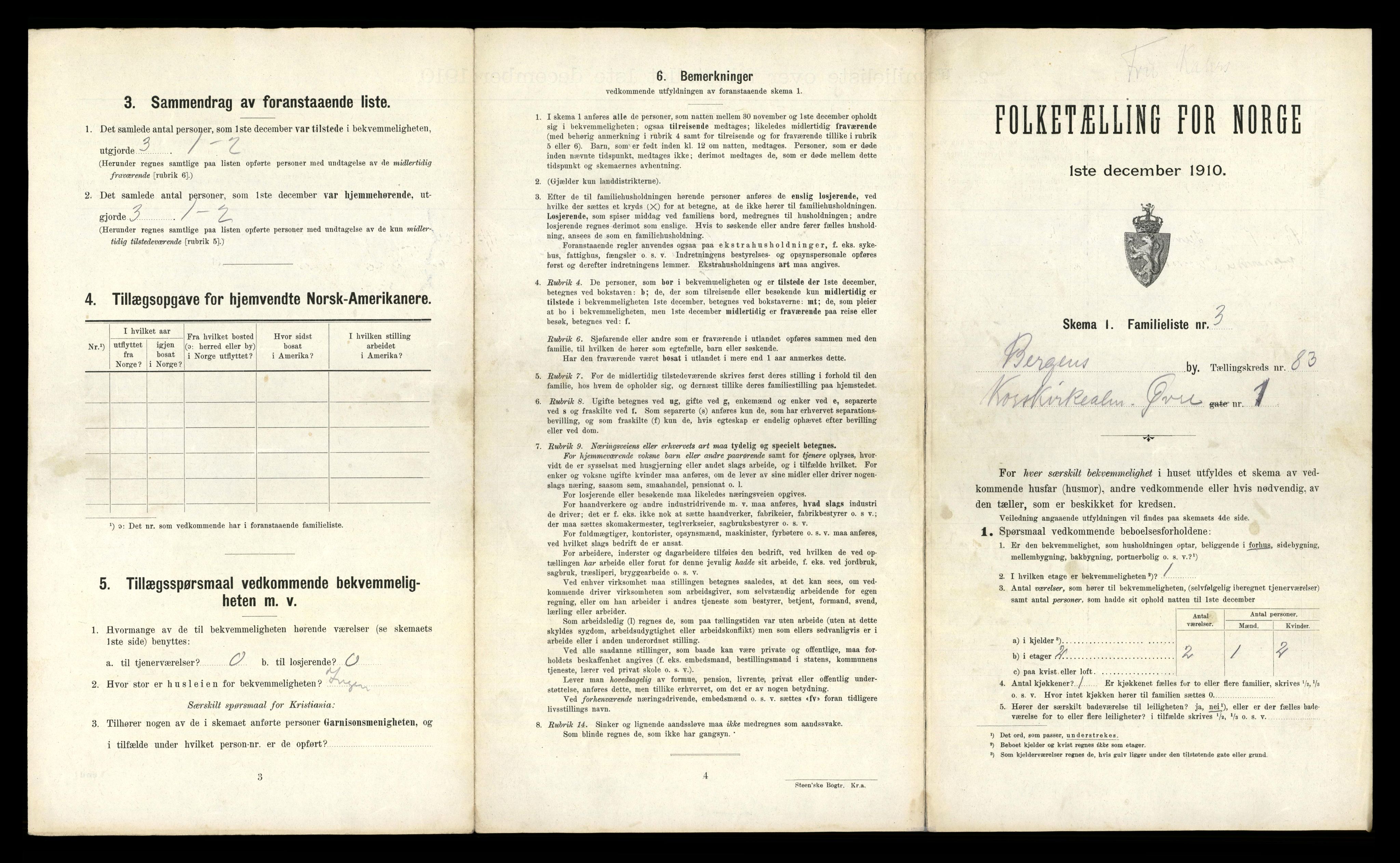 RA, 1910 census for Bergen, 1910, p. 29119