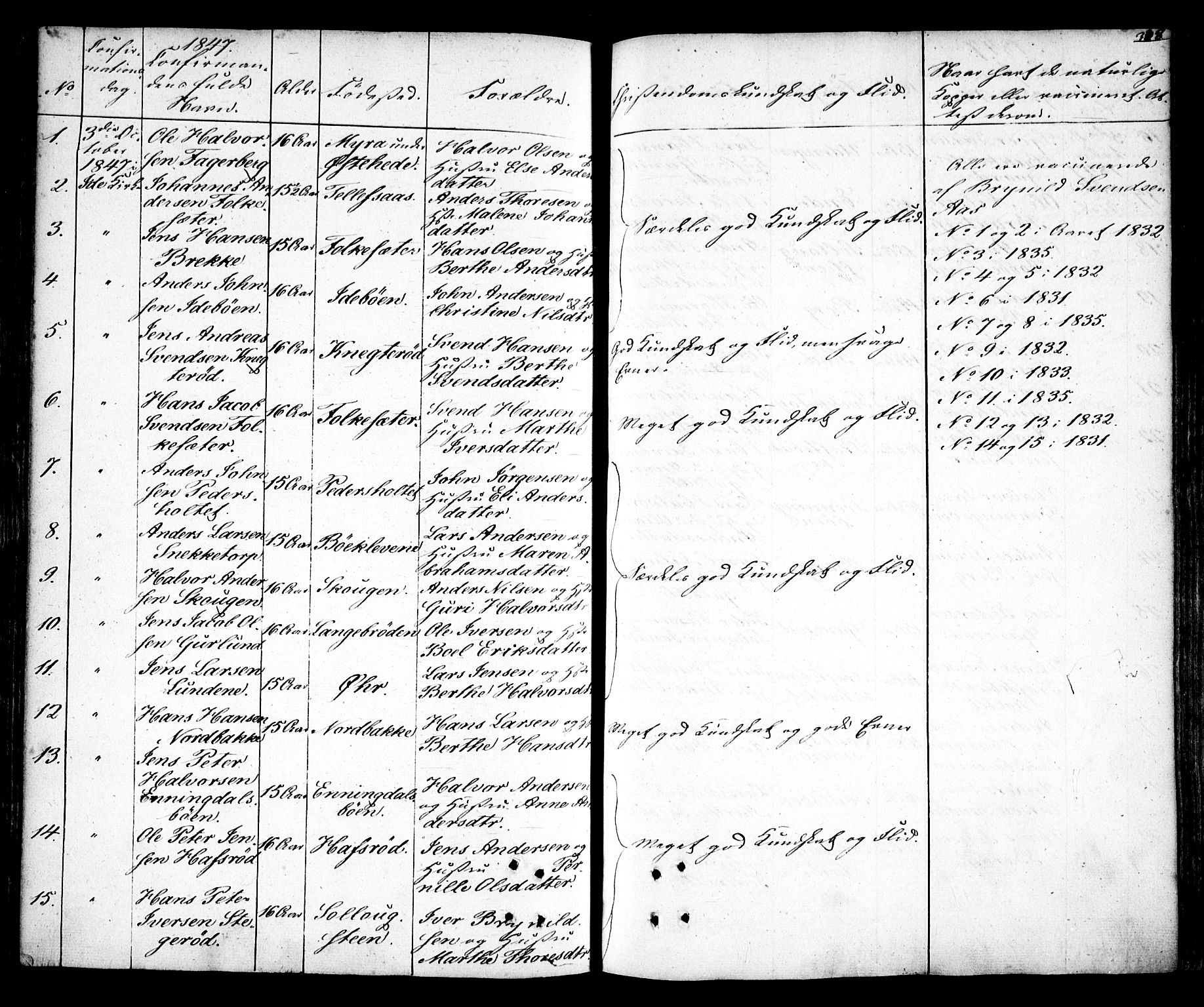 Idd prestekontor Kirkebøker, AV/SAO-A-10911/F/Fc/L0003: Parish register (official) no. III 3, 1832-1847, p. 338