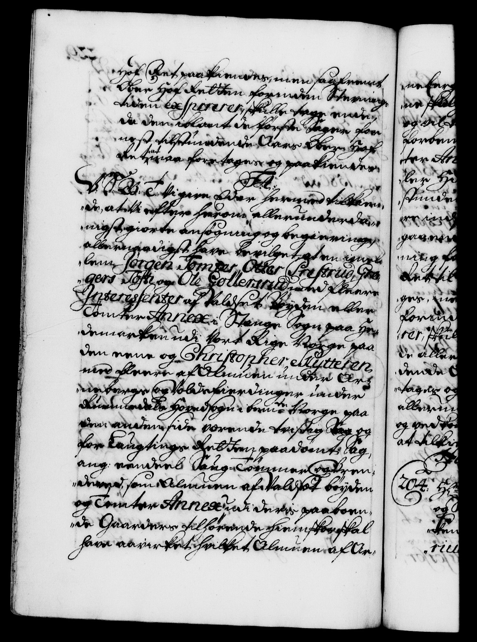 Danske Kanselli 1572-1799, RA/EA-3023/F/Fc/Fca/Fcab/L0022: Norske tegnelser, 1722-1724, p. 229b