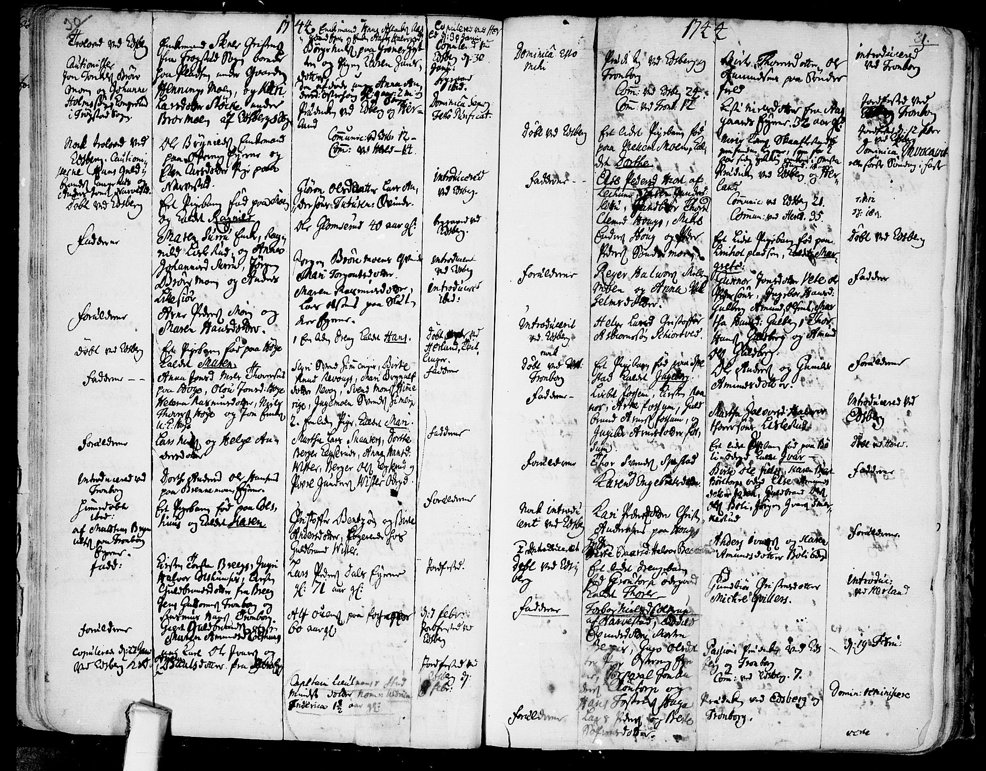 Eidsberg prestekontor Kirkebøker, AV/SAO-A-10905/F/Fa/L0003: Parish register (official) no.  I 3, 1742-1758, p. 30-31