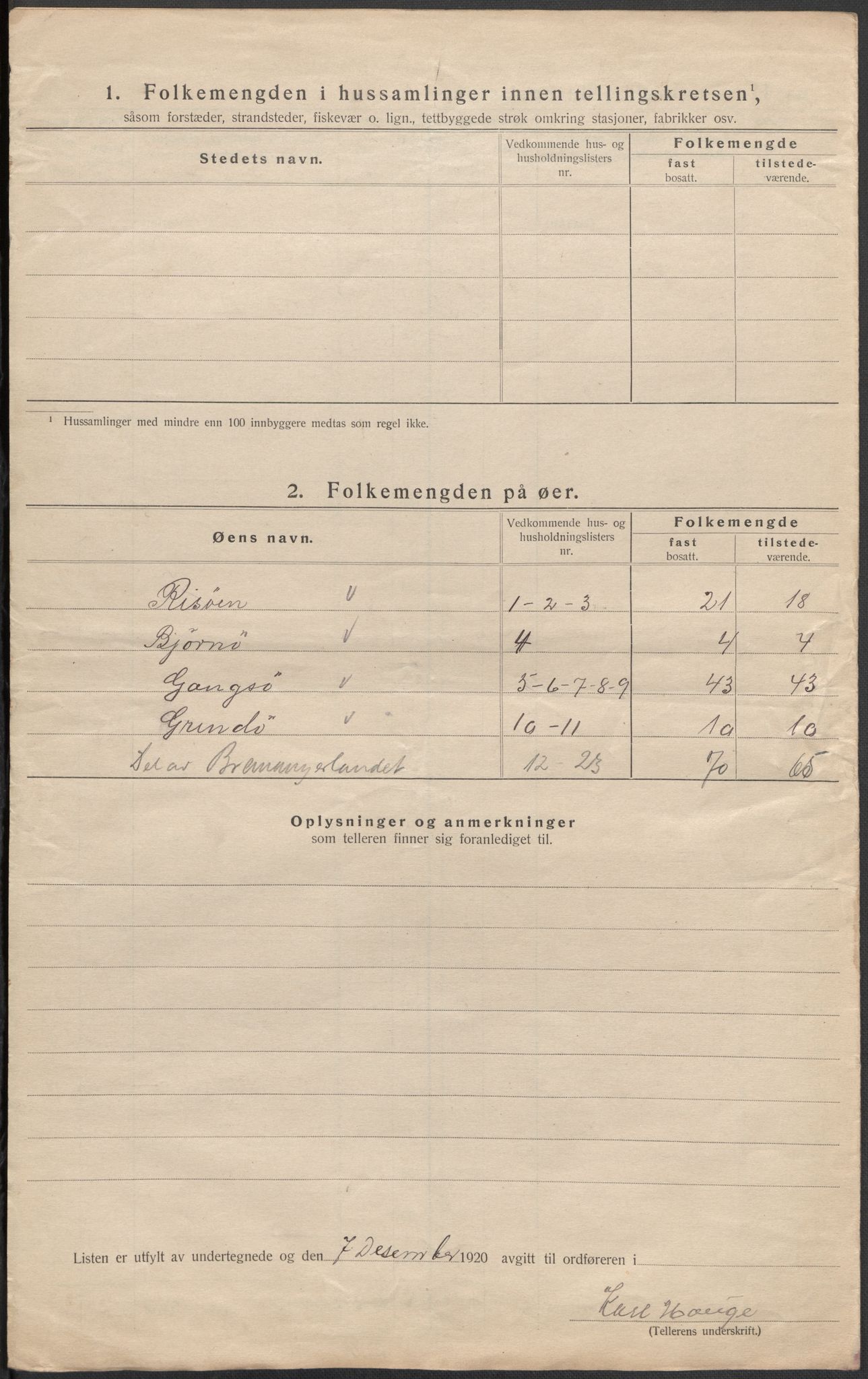 SAB, 1920 census for Davik, 1920, p. 46