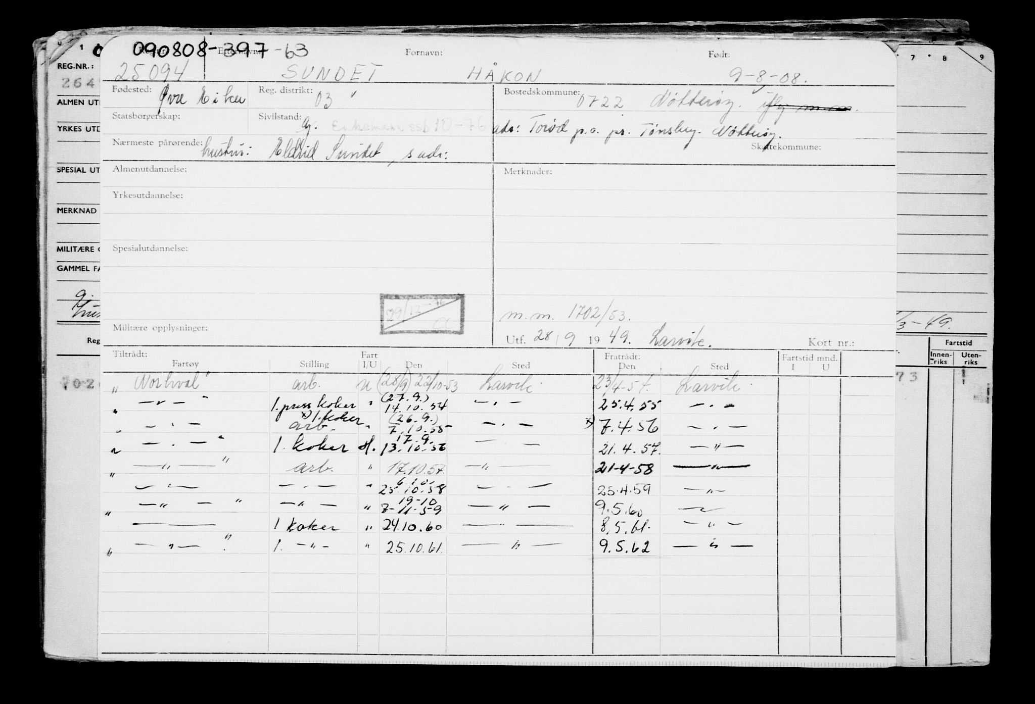 Direktoratet for sjømenn, AV/RA-S-3545/G/Gb/L0078: Hovedkort, 1908, p. 563