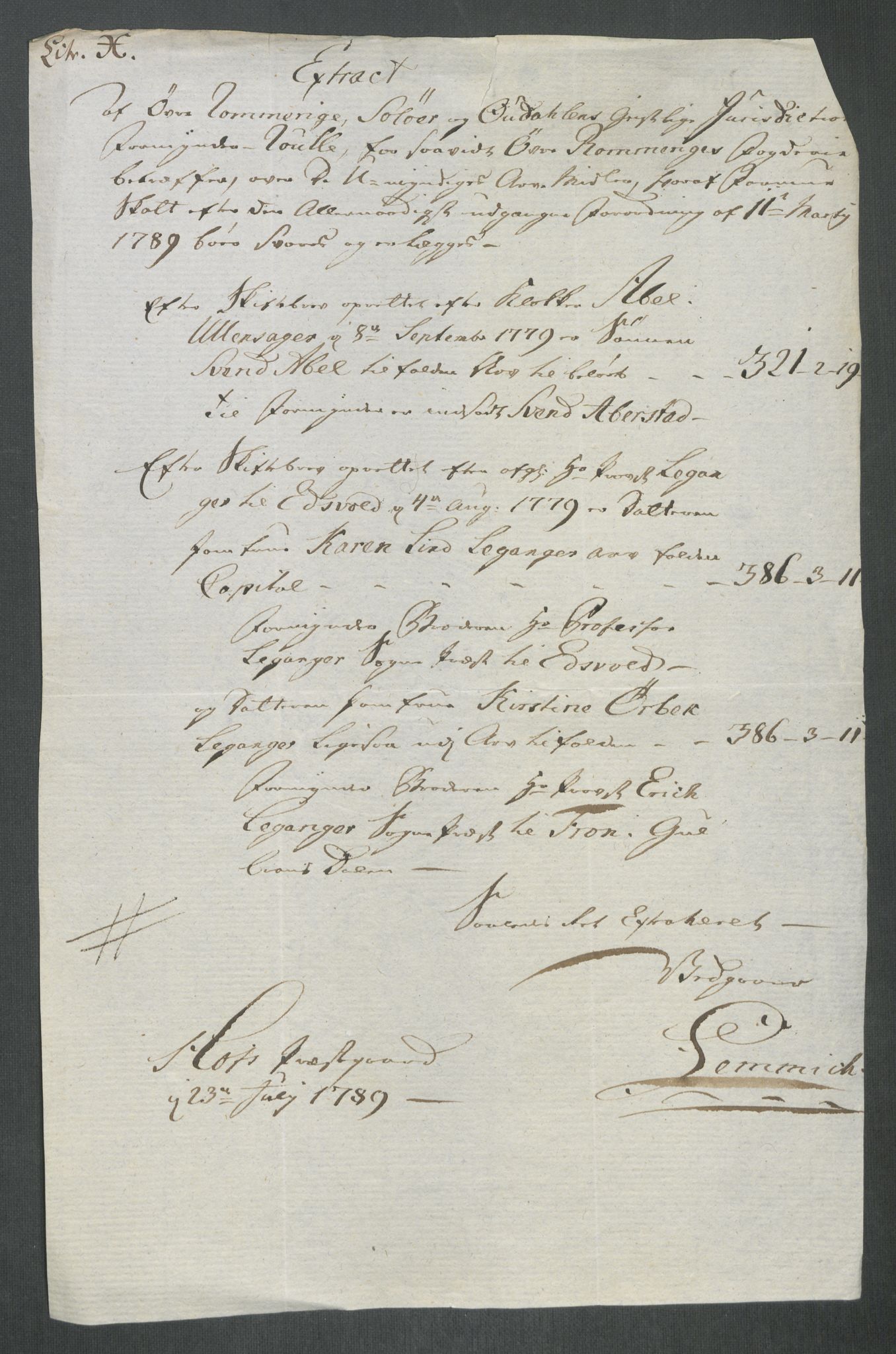 Rentekammeret inntil 1814, Reviderte regnskaper, Mindre regnskaper, AV/RA-EA-4068/Rf/Rfe/L0062: Øvre Romerike fogderi, Øvre Telemark fogderi, 1789, p. 217